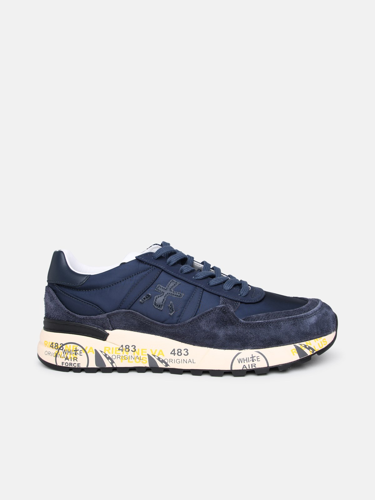 Premiata Blue Suede Blend Sneakers