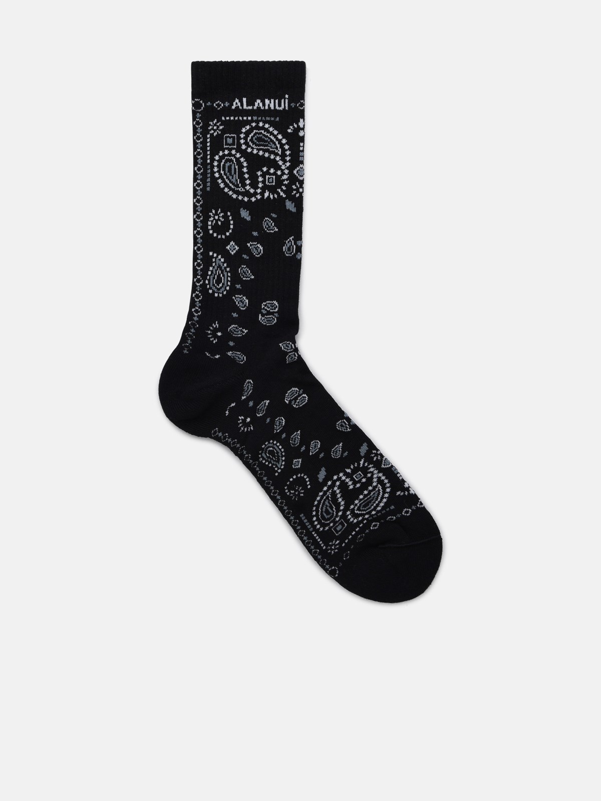 Alanui Black Cotton Socks