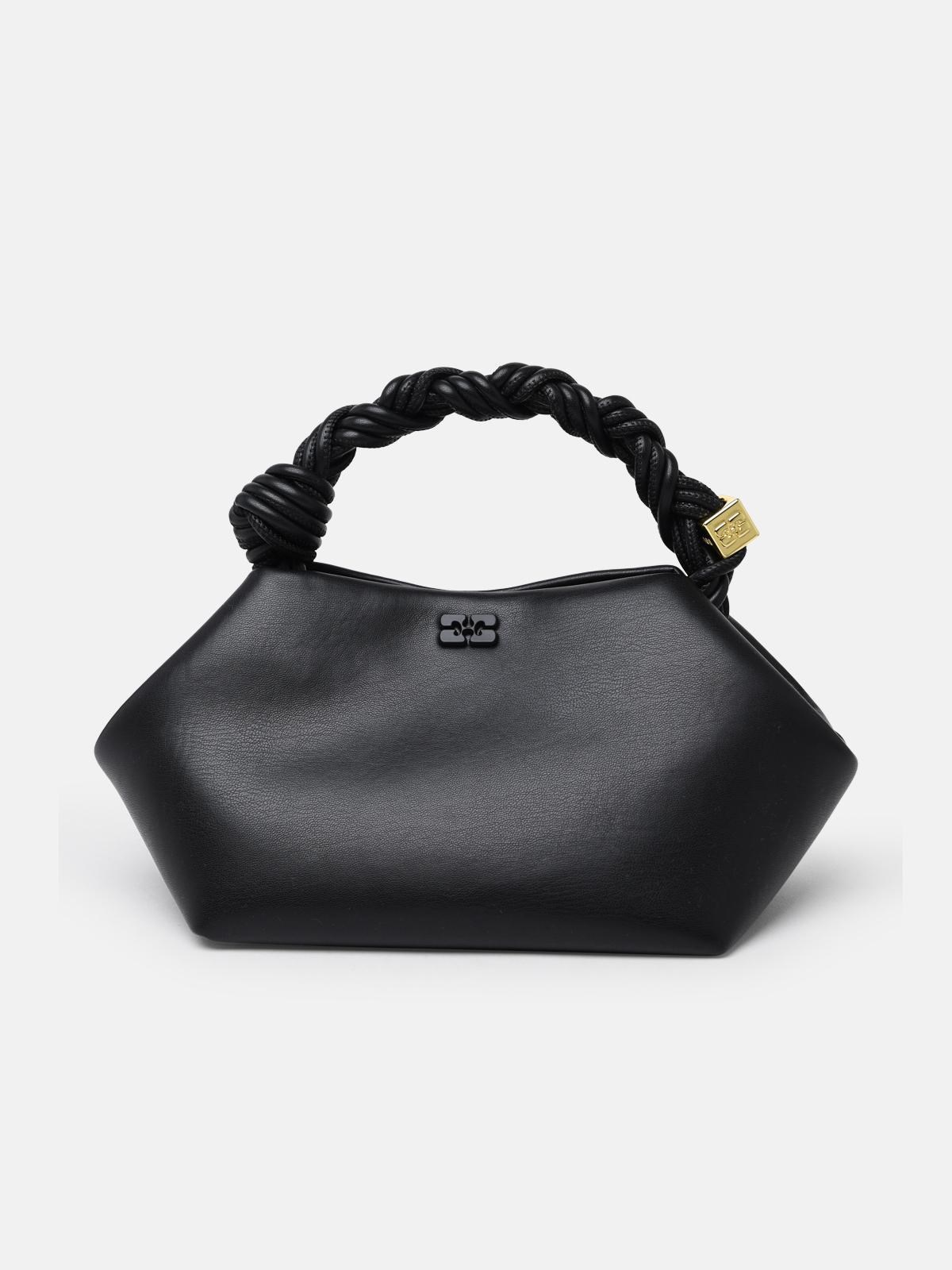 GANNI 'Bou' Bag In Black Recycled Leather　GANNI 'Bou' バッグ ブラック リサイクル レザー GANNI