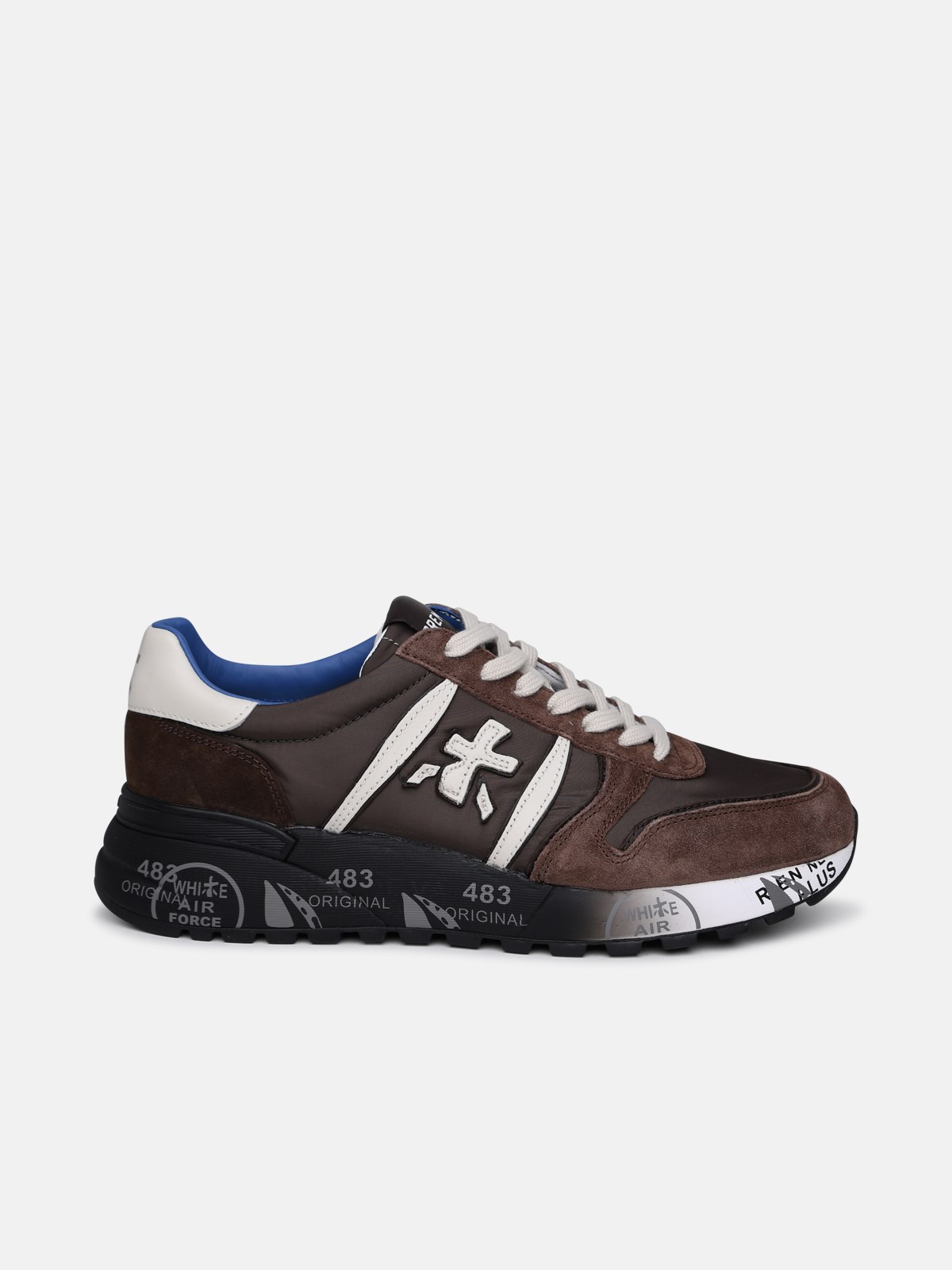 Premiata Brown Suede Blend Sneakers
