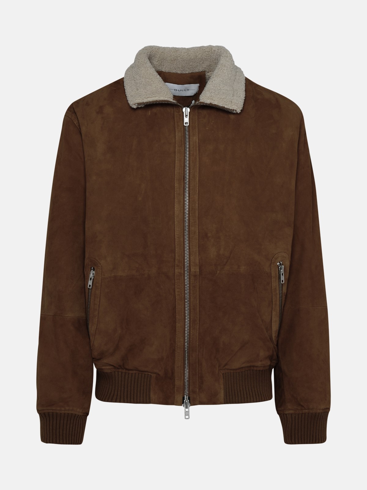 Bully Genuine Caramel Leather Jacket In Brown