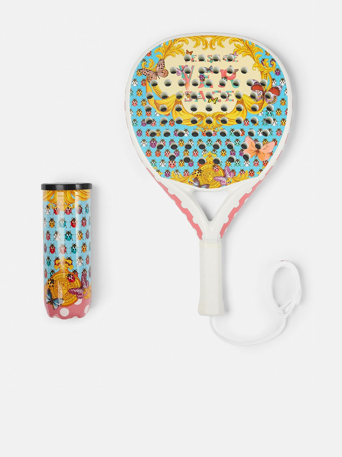 Versace Home Multicolor Padel Set In Pink
