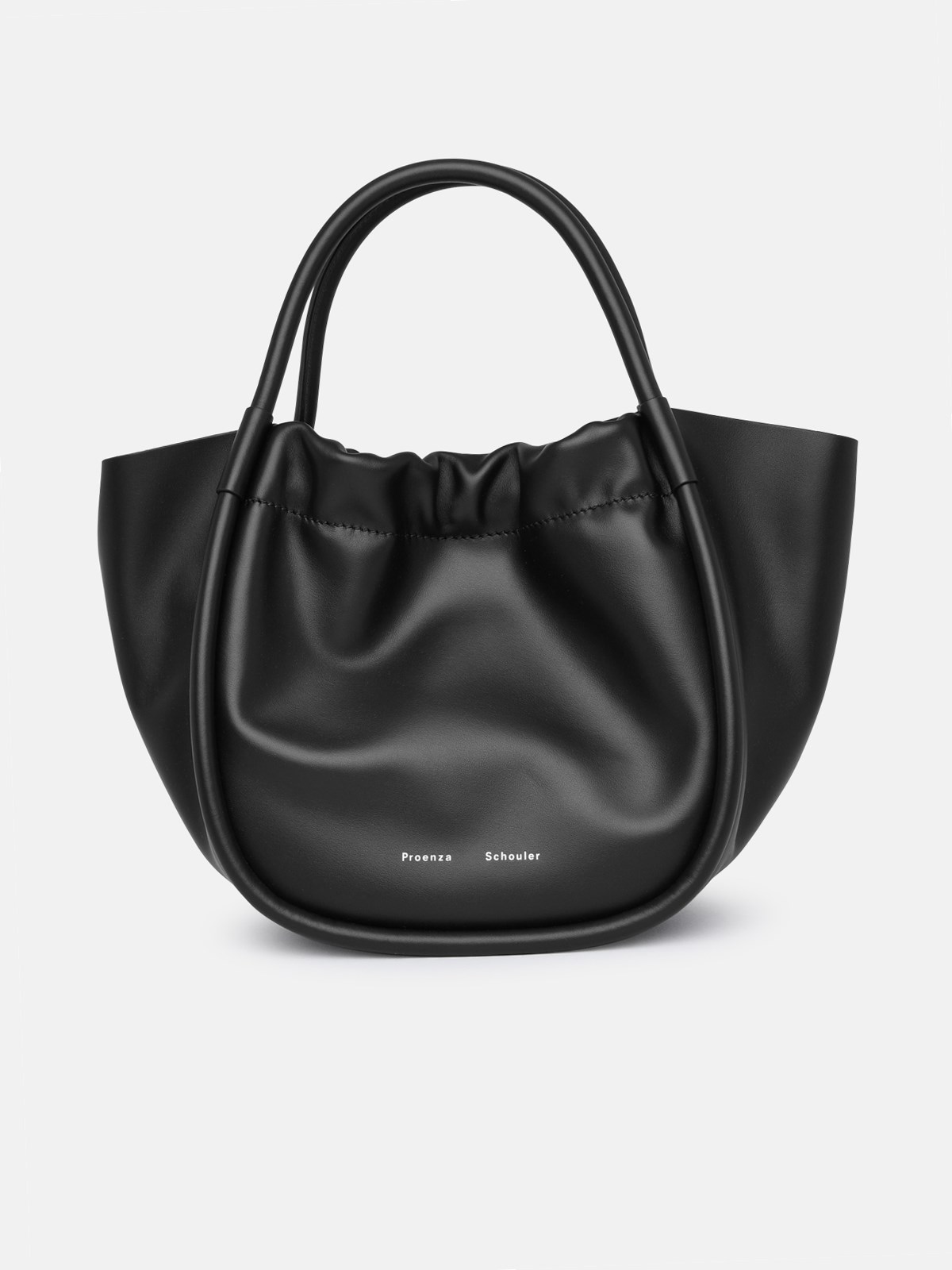 Proenza Schouler Small Ruched Bag In Black Leather