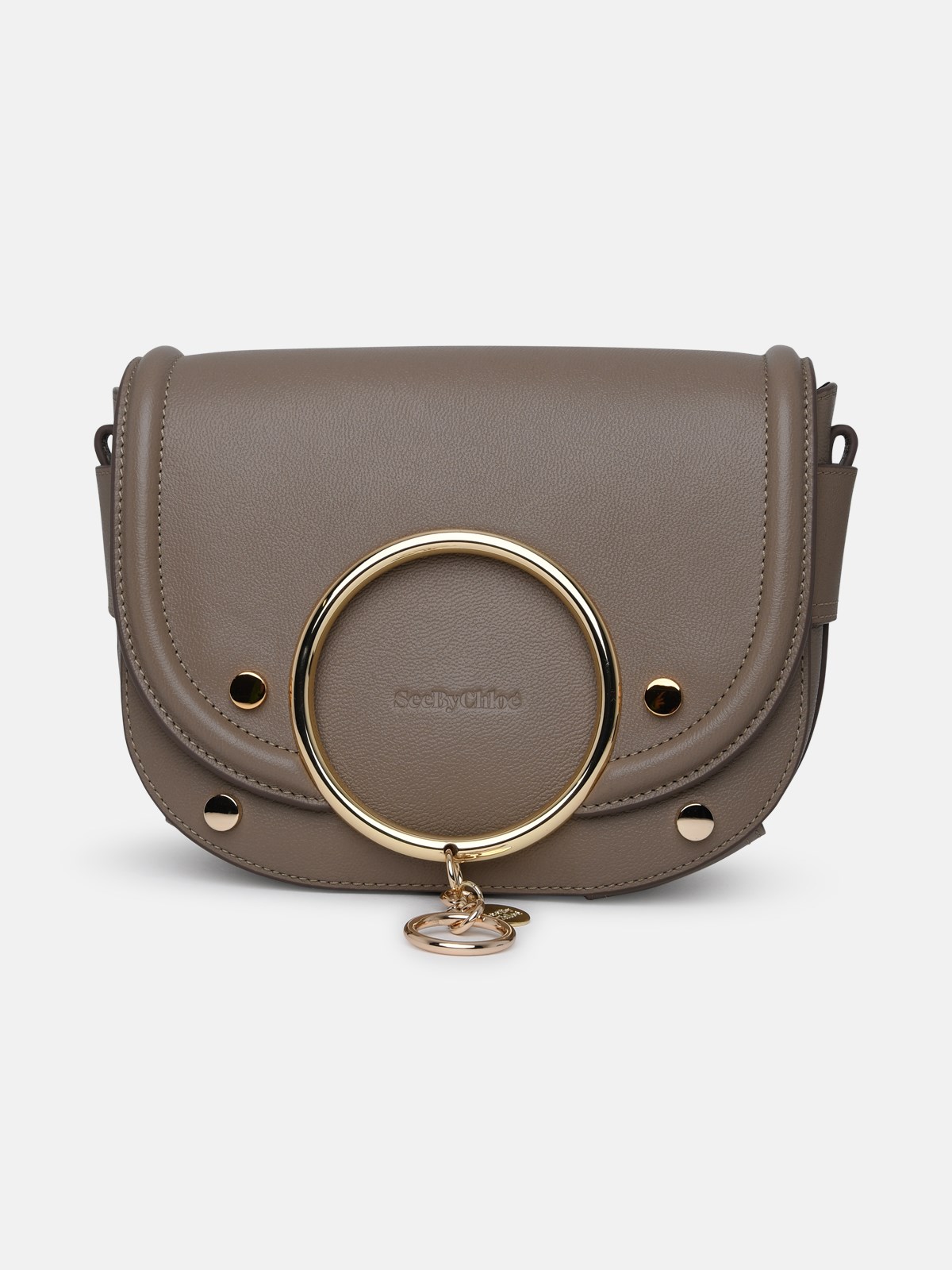 See By Chloé Leather Mara Shoulder Bag In Grey