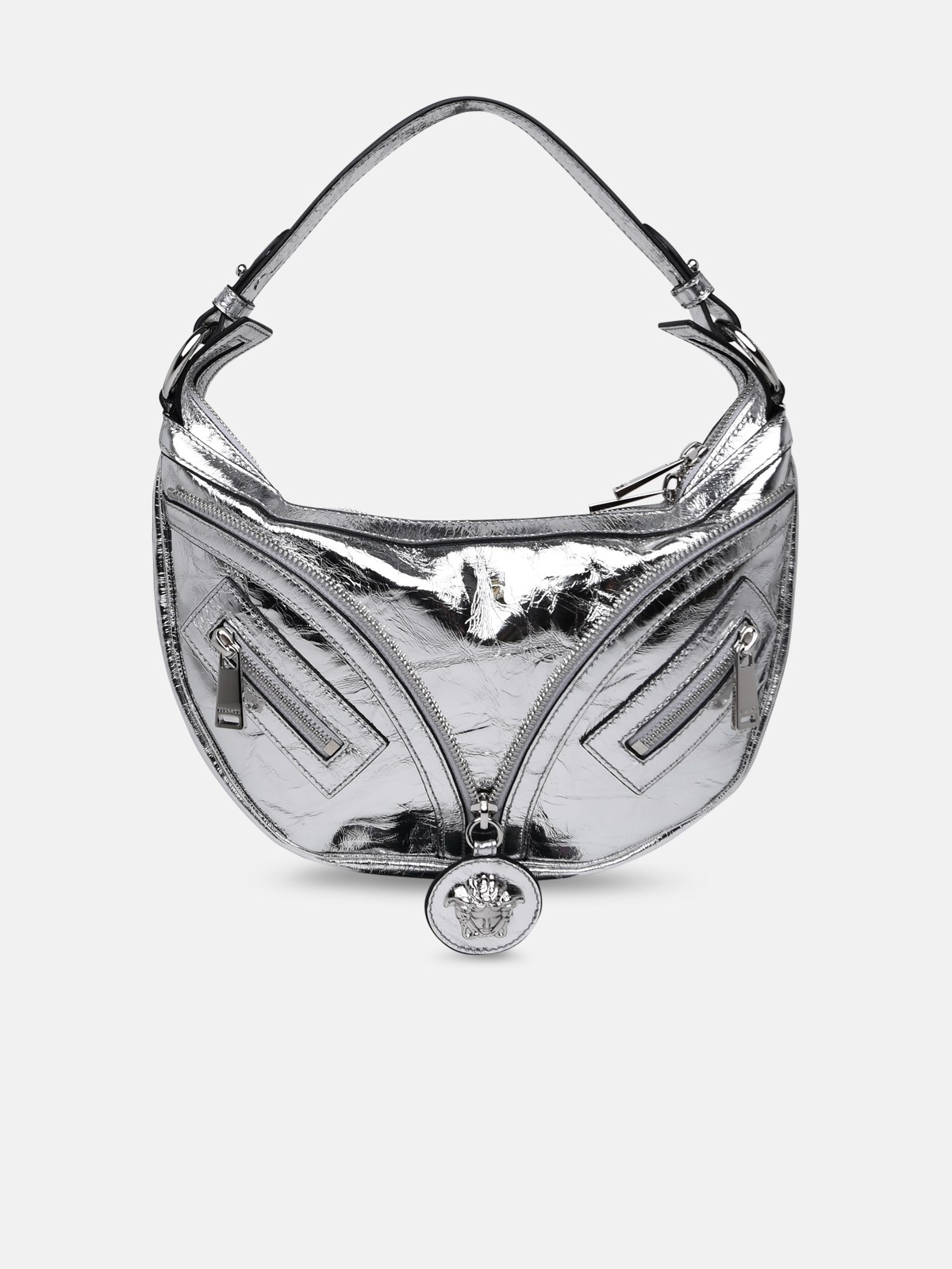 Versace Borsa Hobo Medusa In Silver