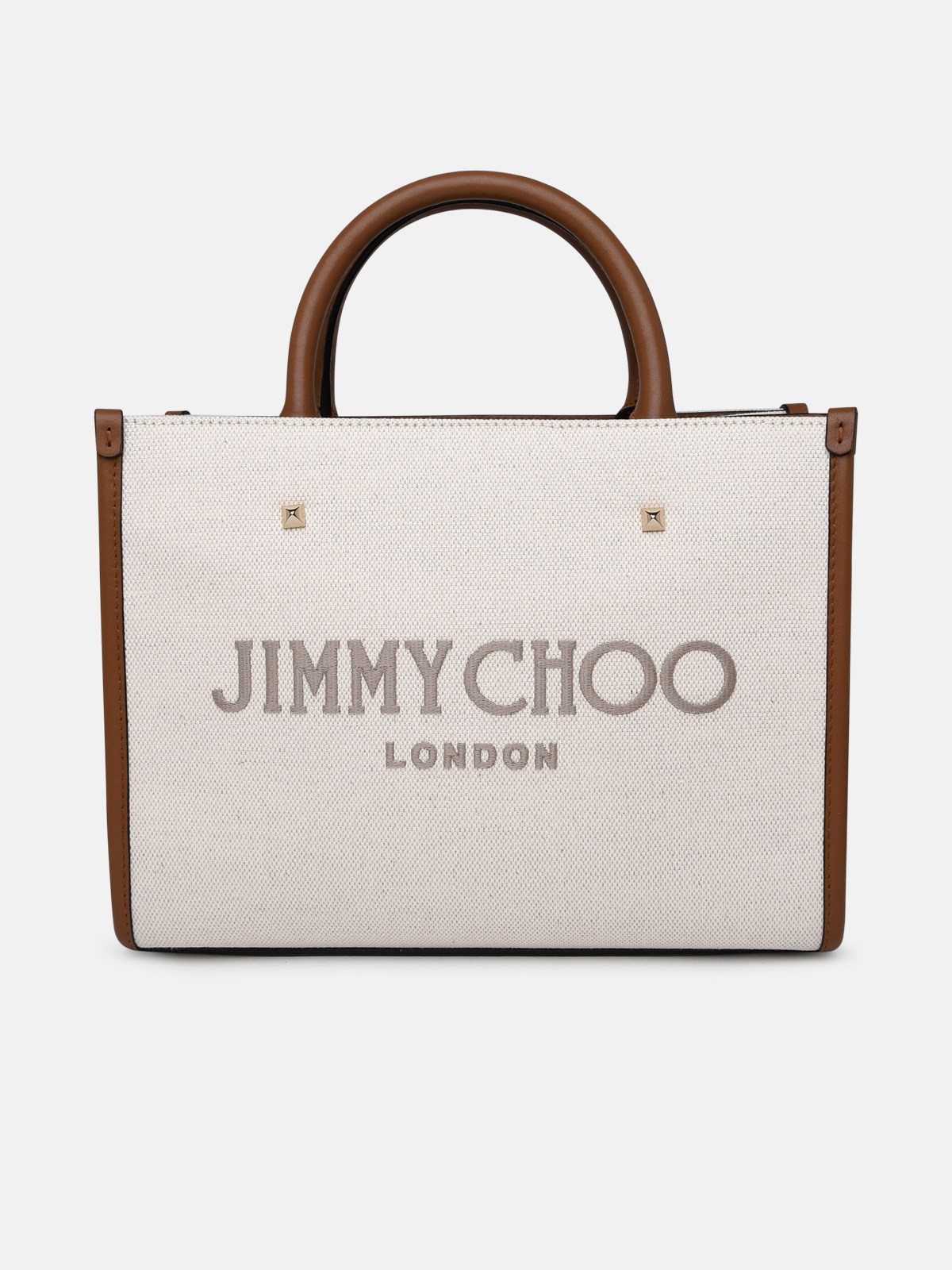 Jimmy Choo Varenne Bag In Ivory Fabric