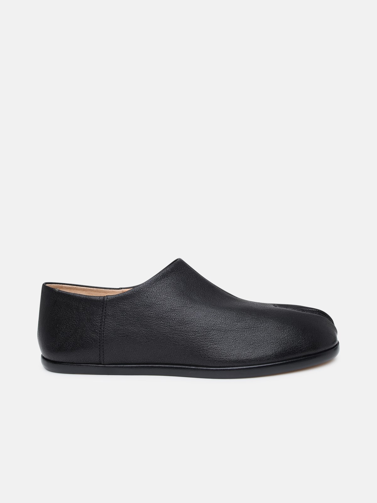 Maison Margiela Black Leather Tabi Loafers