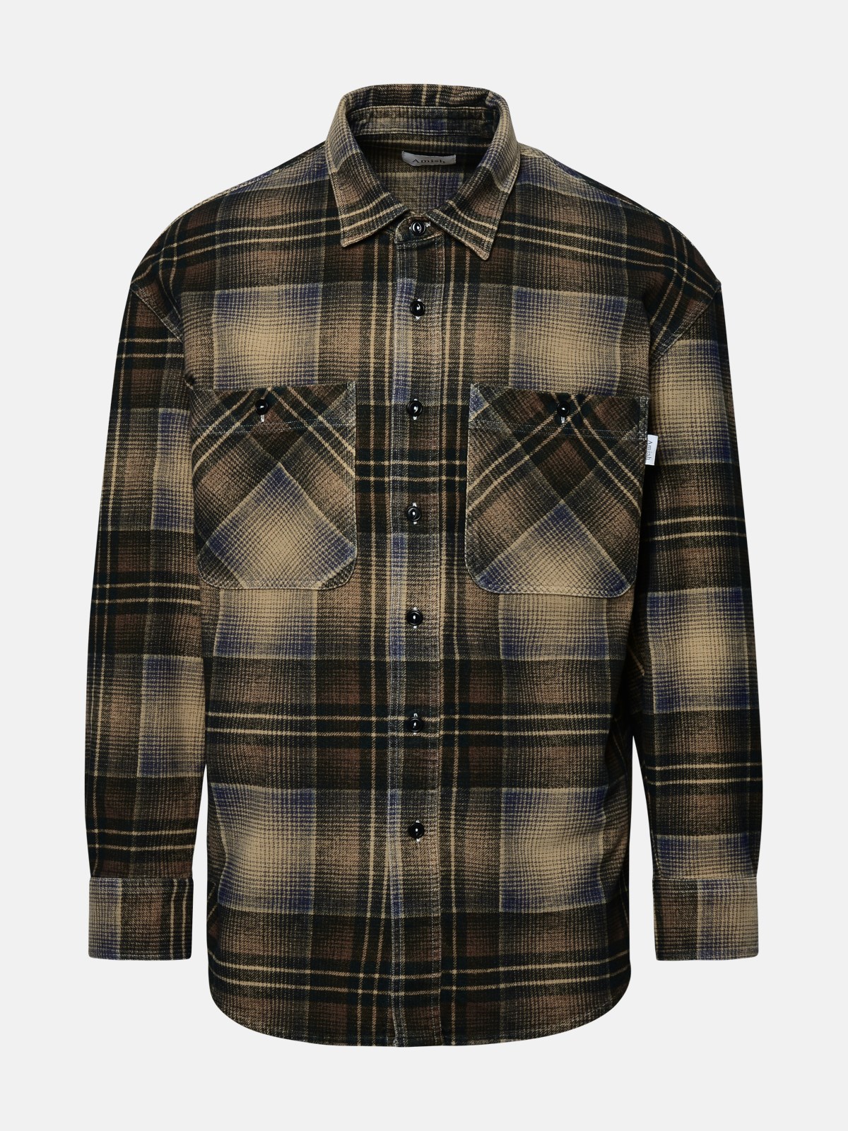 Amish Camicia Work Check In Brown