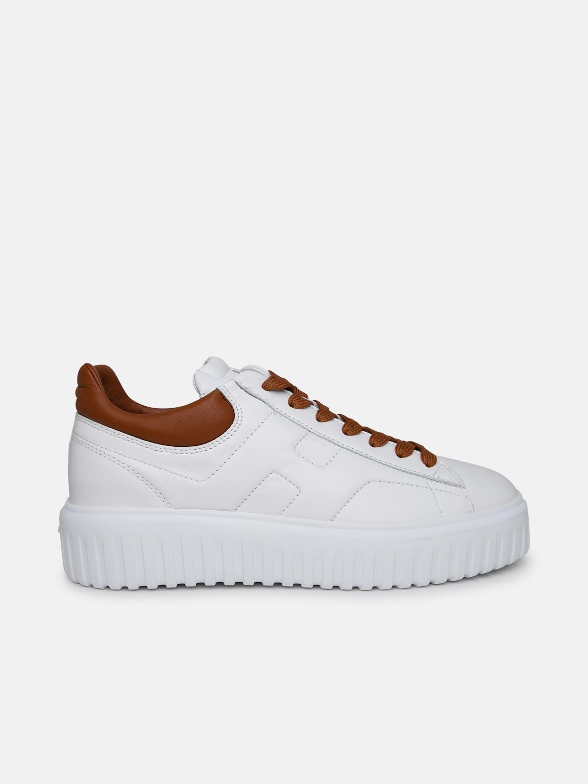 Hogan Sneaker H-stripes Tal.marrone In White