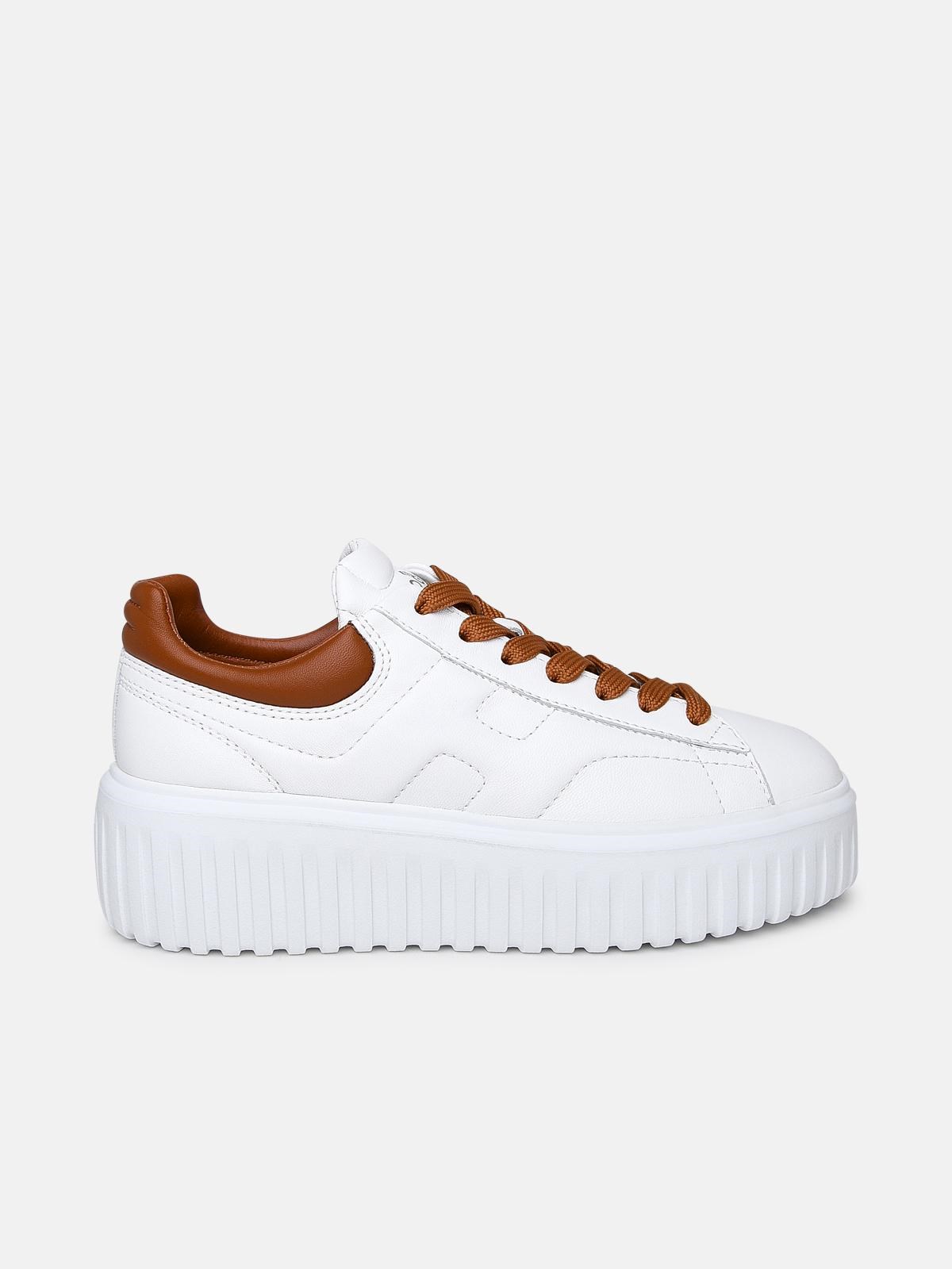 Hogan Sneaker H-stripes Tal.marrone In White