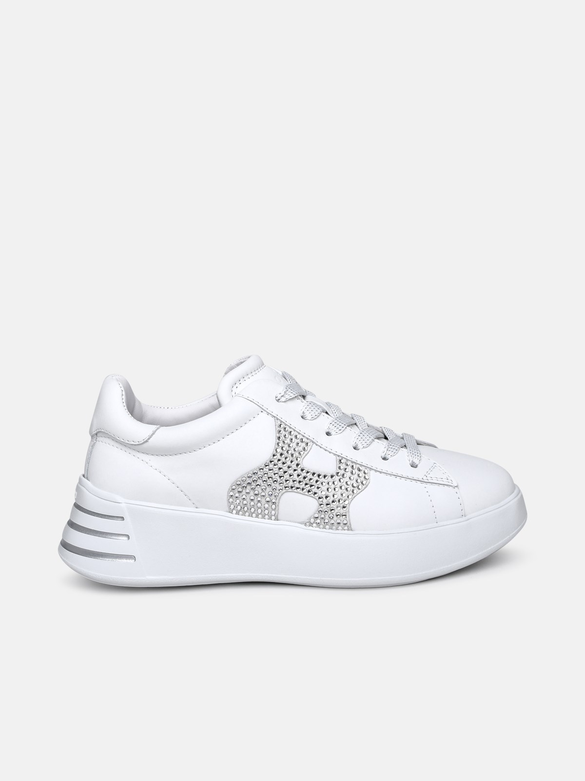 Hogan Sneaker Rebel H Argento In White