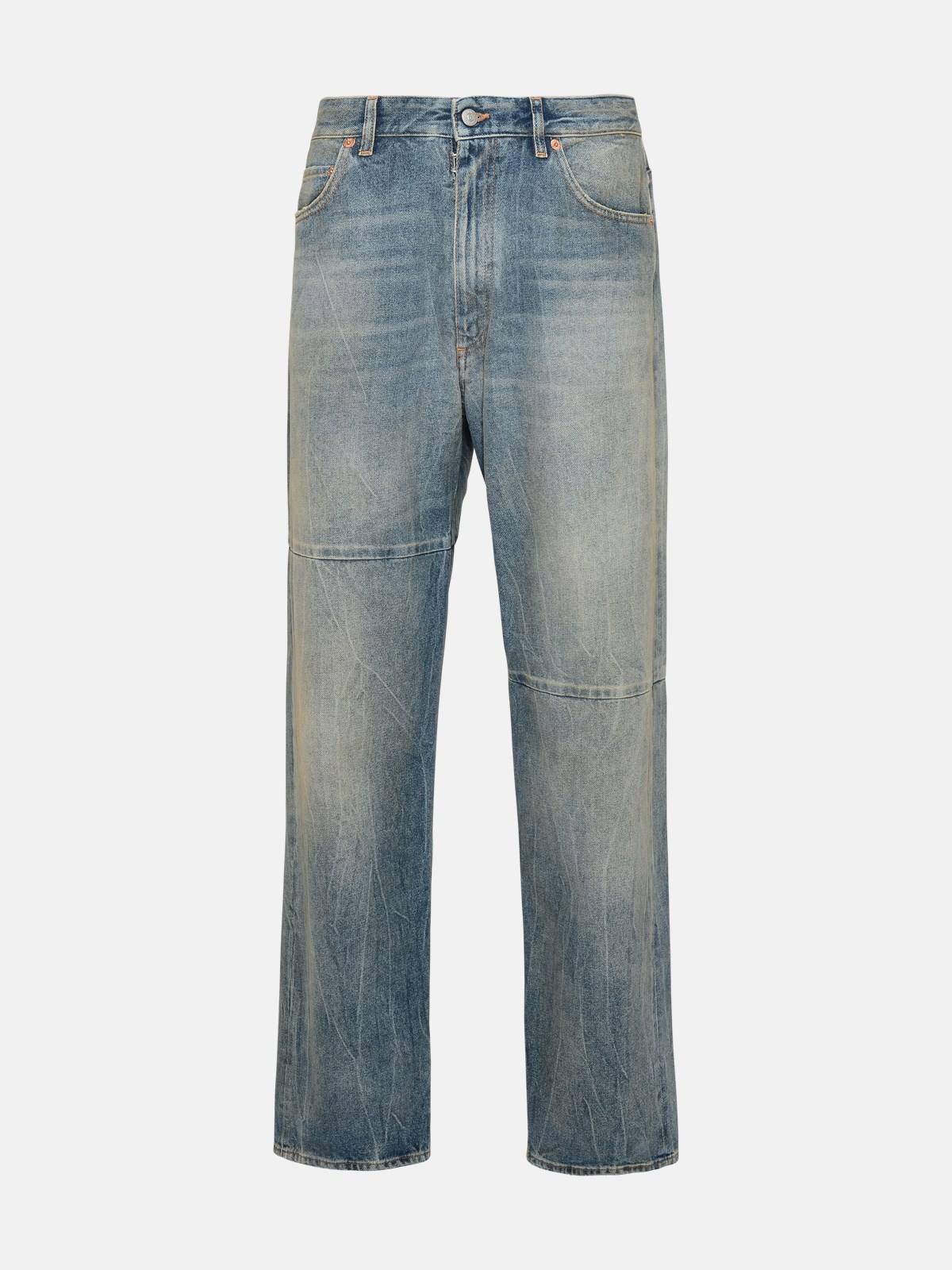 Mm6 Margiela Light Blue Cotton Jeans | ModeSens