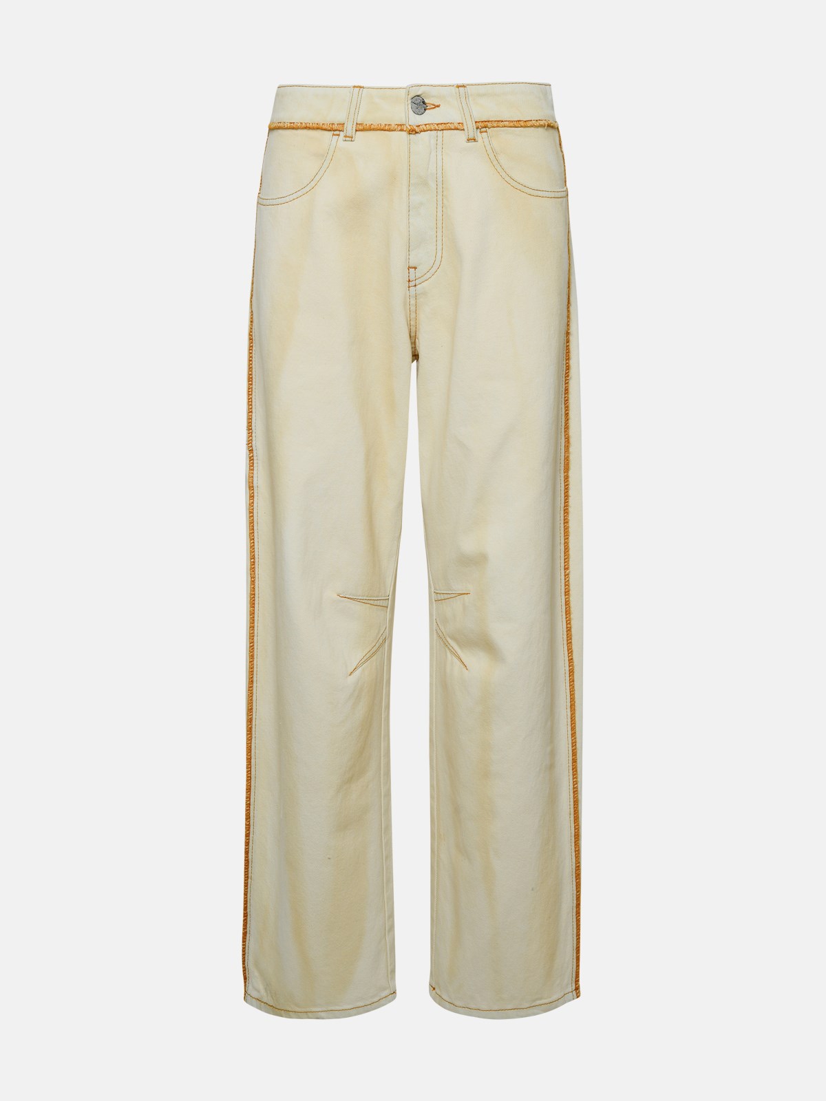 Palm Angels Jeans Carrot In Cream