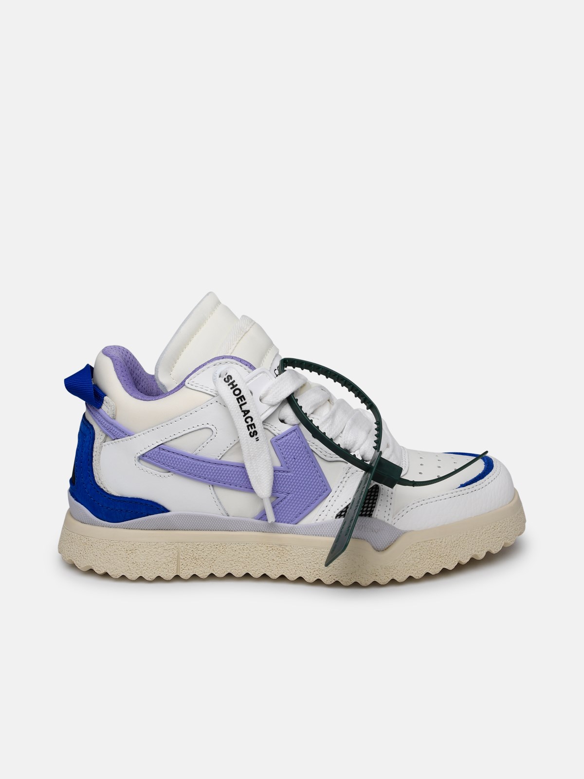 Off-white 'mid Top' White Leather Sneakers