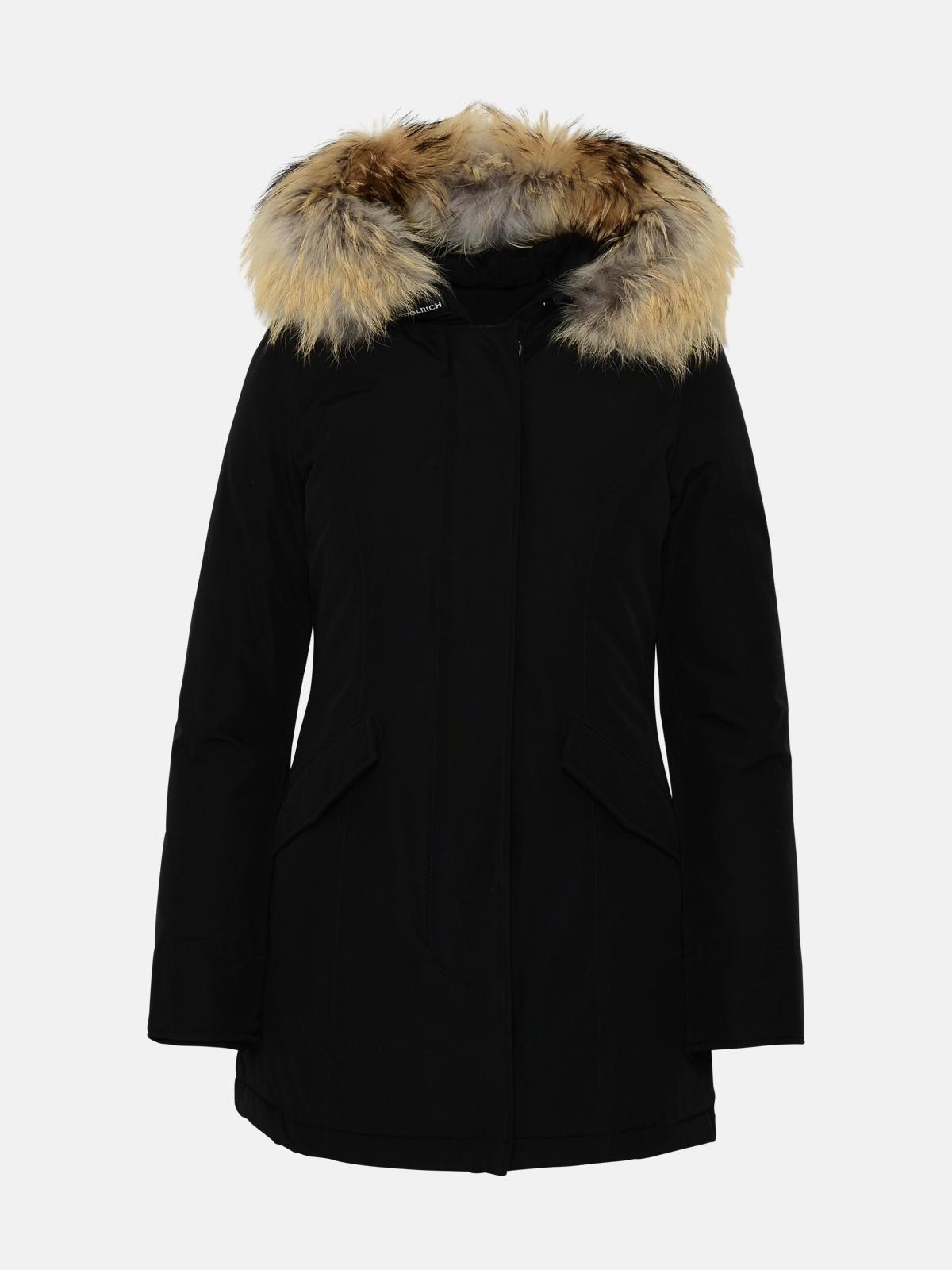 Woolrich Parka Arctic Raccoon In Black