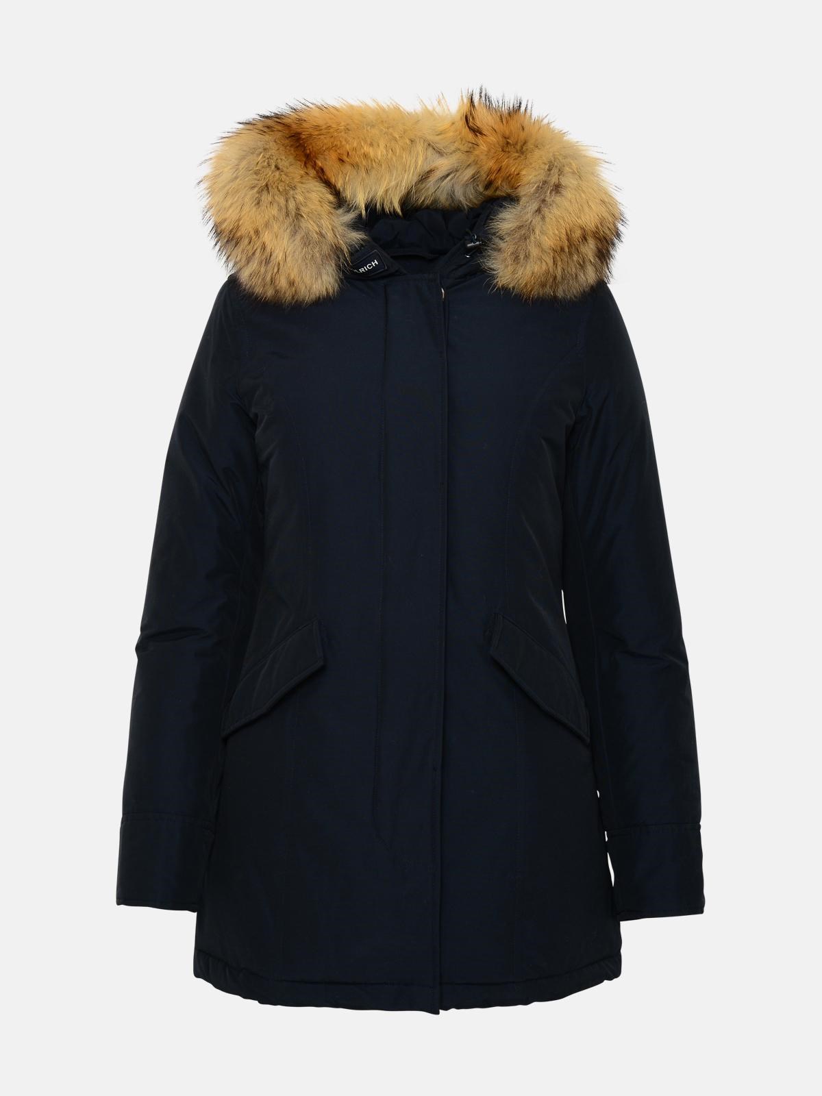 Woolrich Parka Arctic Raccoon In Navy