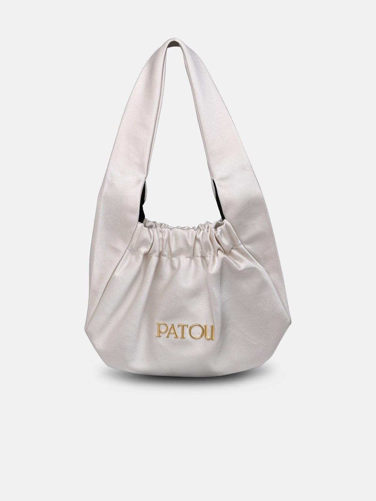Patou 'le Biscuit' Pearl Cotton Blend Bag In Cream
