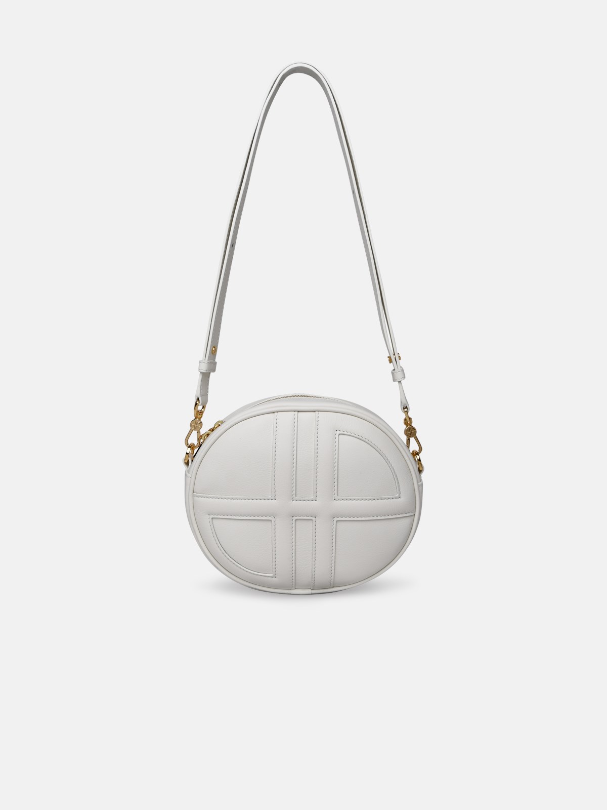 Patou 'jp' Ivory Leather Crossbody Bag In White