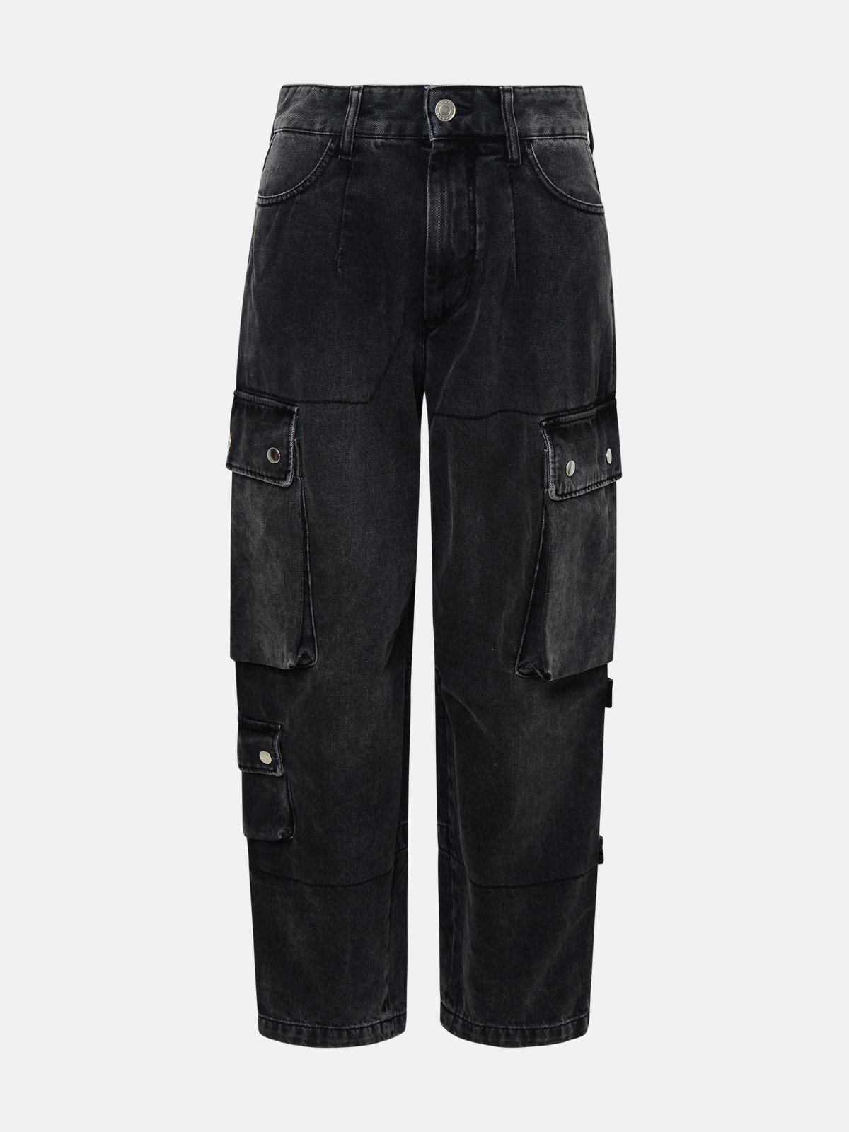 Isabel Marant Gray Denim Elore Jeans In Black