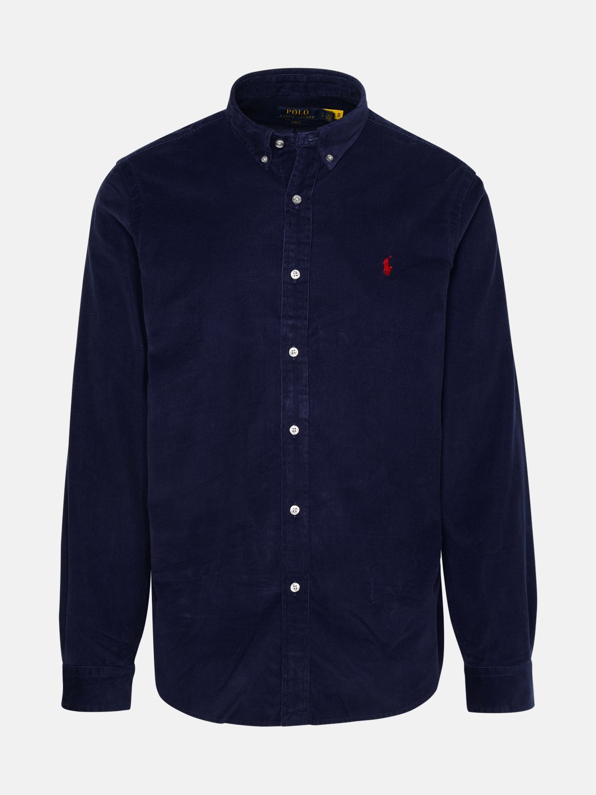 Polo Ralph Lauren Blue Cotton Shirt In Navy