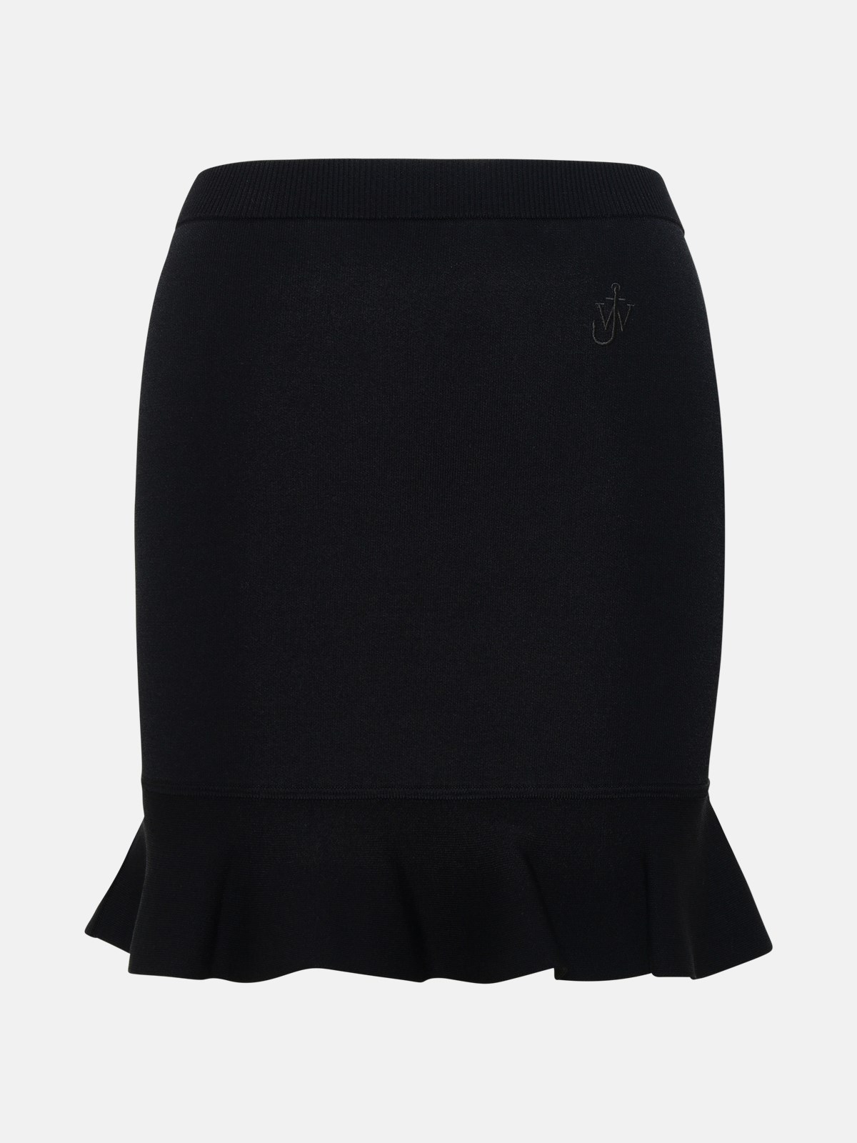 Shop Jw Anderson Black Viscose Blend Skirt