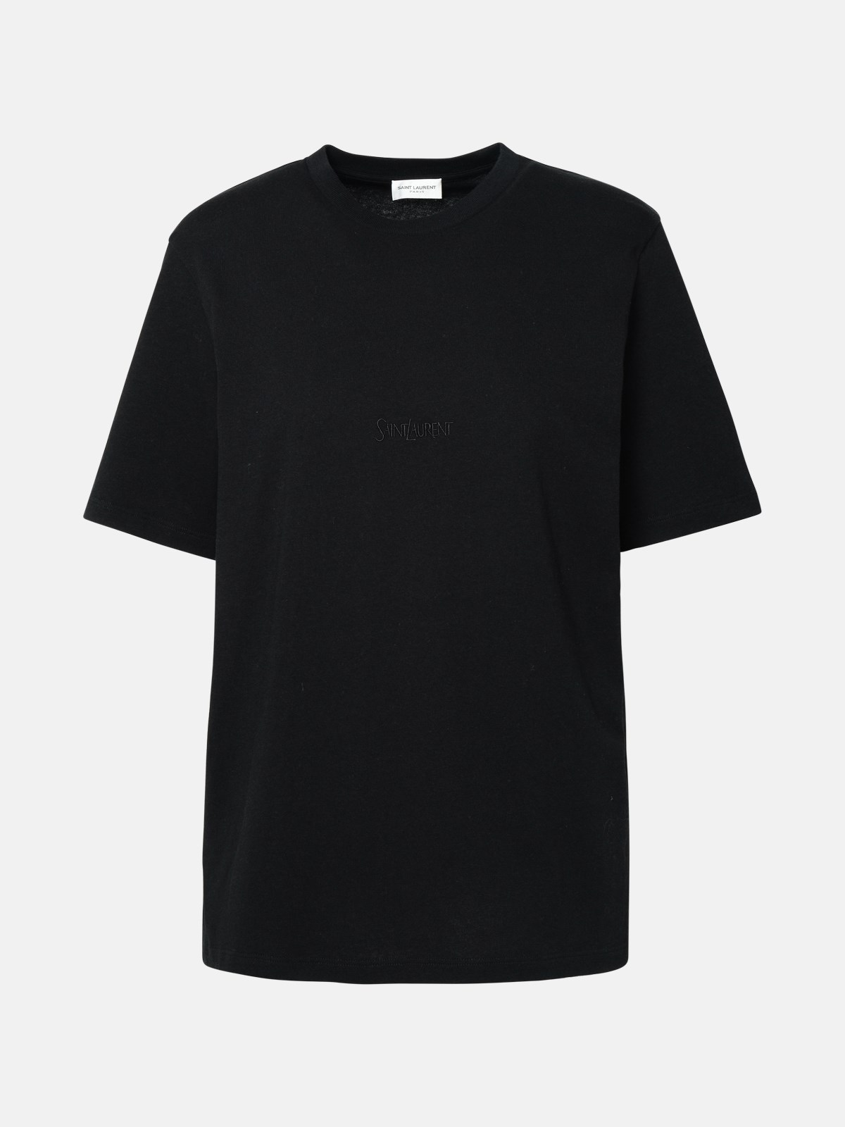 Saint Laurent Black Cotton Boyfriend T-shirt