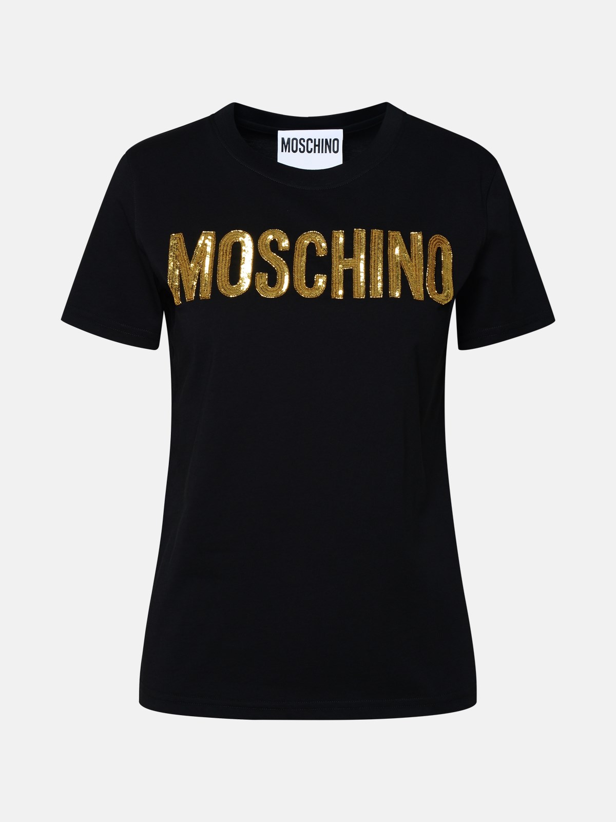Moschino Black Cotton T-shirt