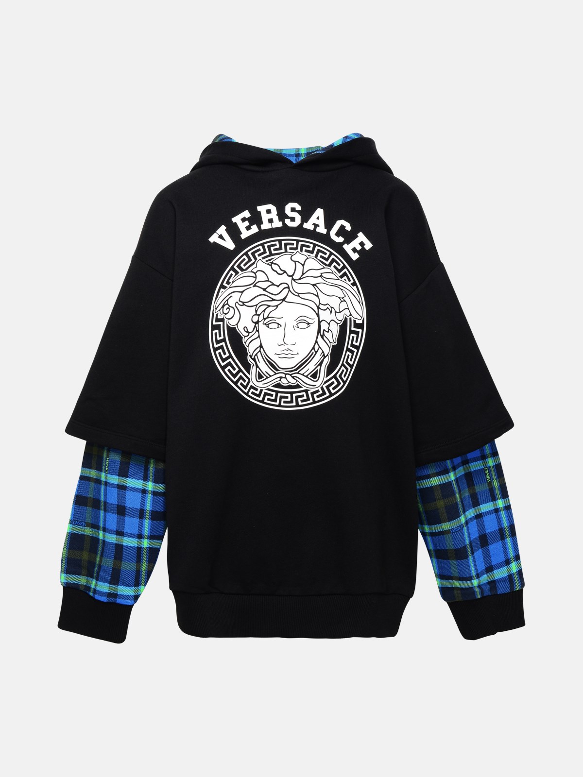 Versace Medusa Sweatshirt In Black Cotton