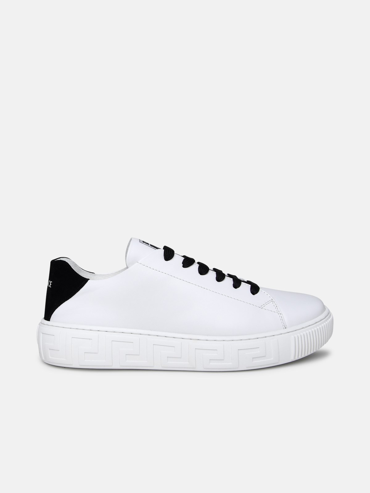 Versace Greca White Leather Sneakers