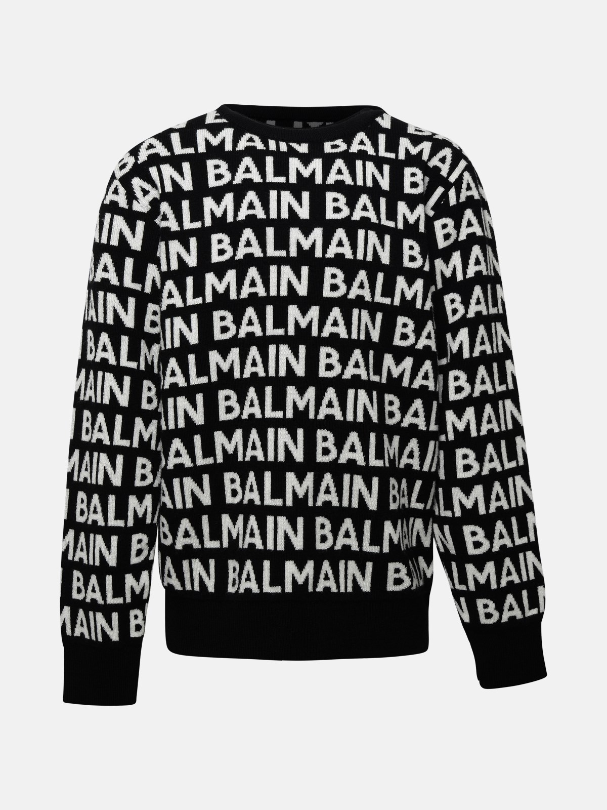 Balmain Maglia Loghi In Black
