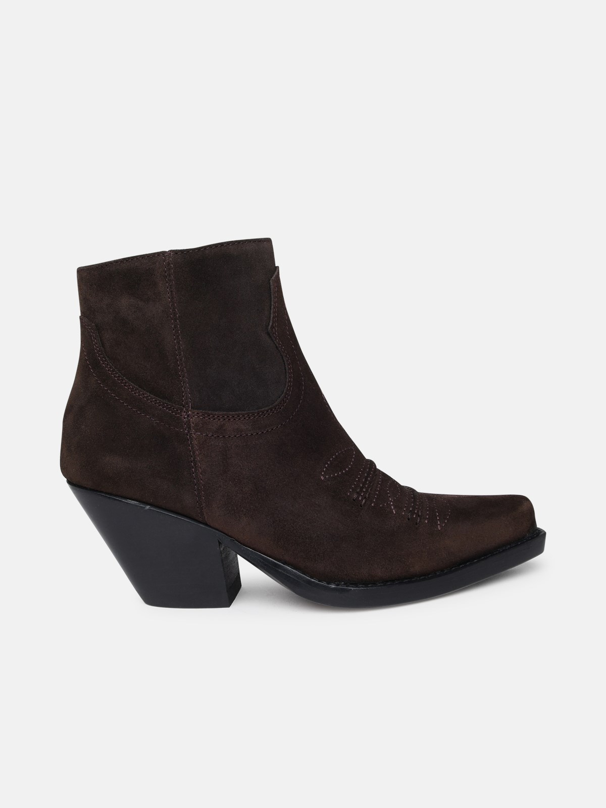 Sonora Jalapeno Ankle Boots In Brown Suede