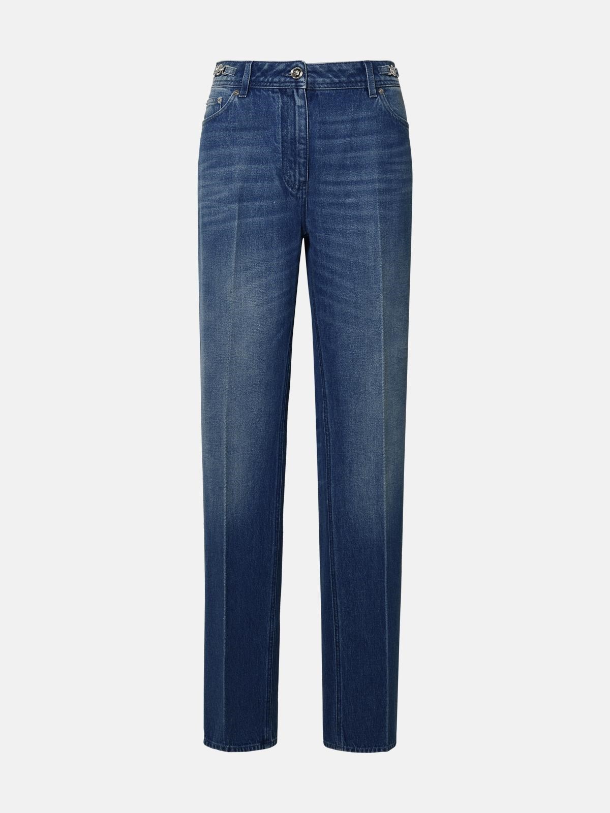 VERSACE Tailored Blue Cotton Jeans　VERSACE テーラード ブルー コットン ジーンズ VERSACE
