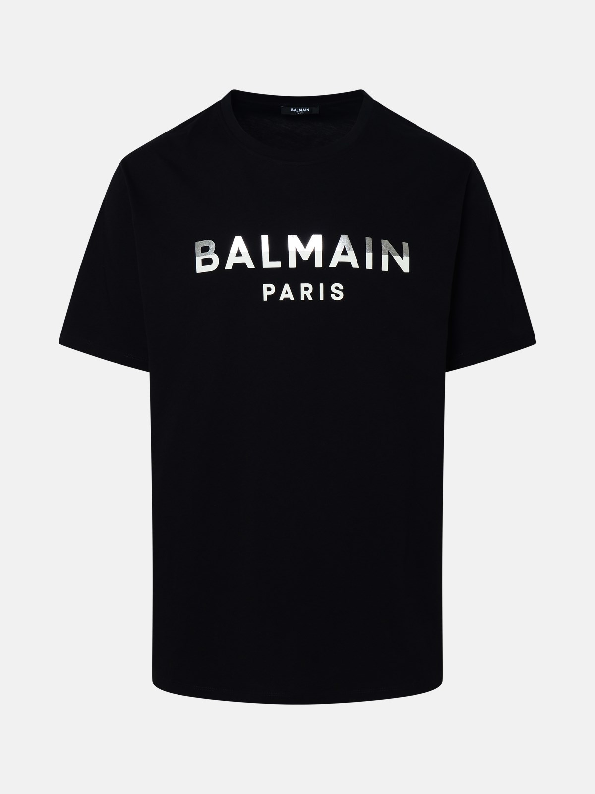 Balmain Kids' T-shirt Logo Bianco In Black