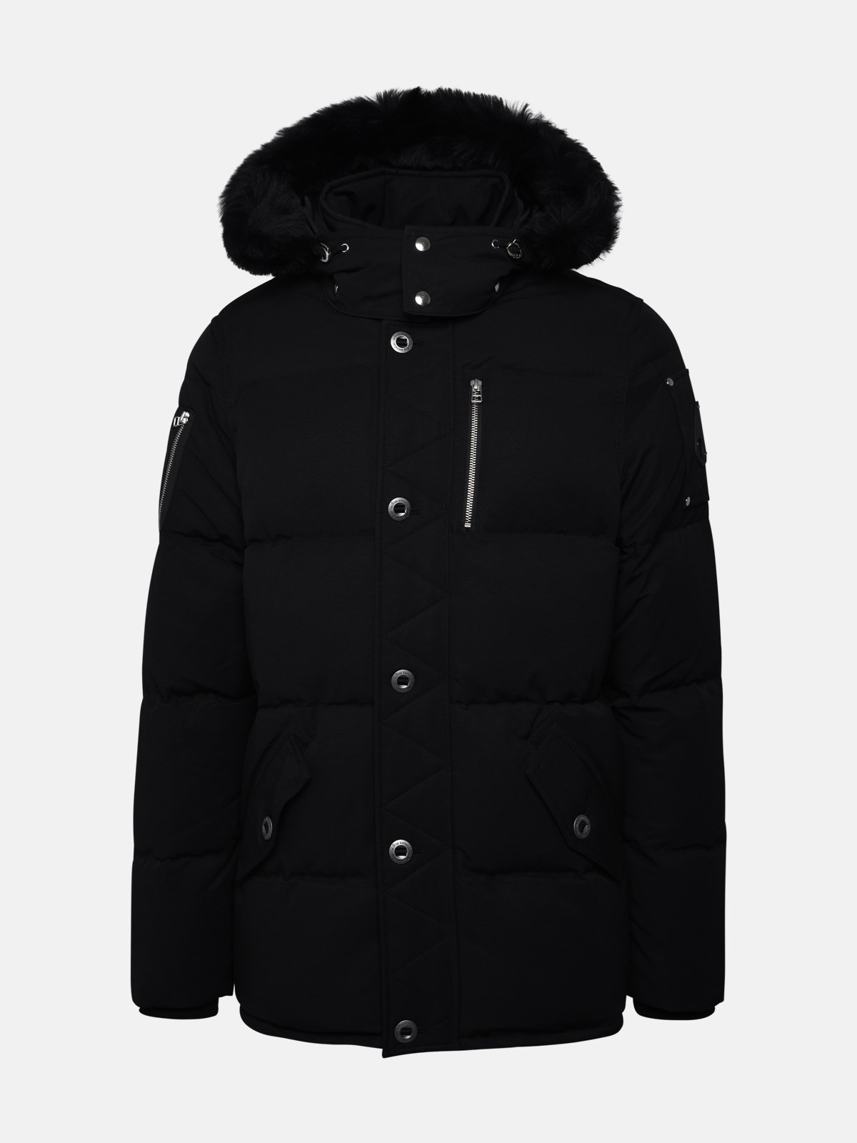Moose Knuckles 3q Jacket In Black Cotton Blend