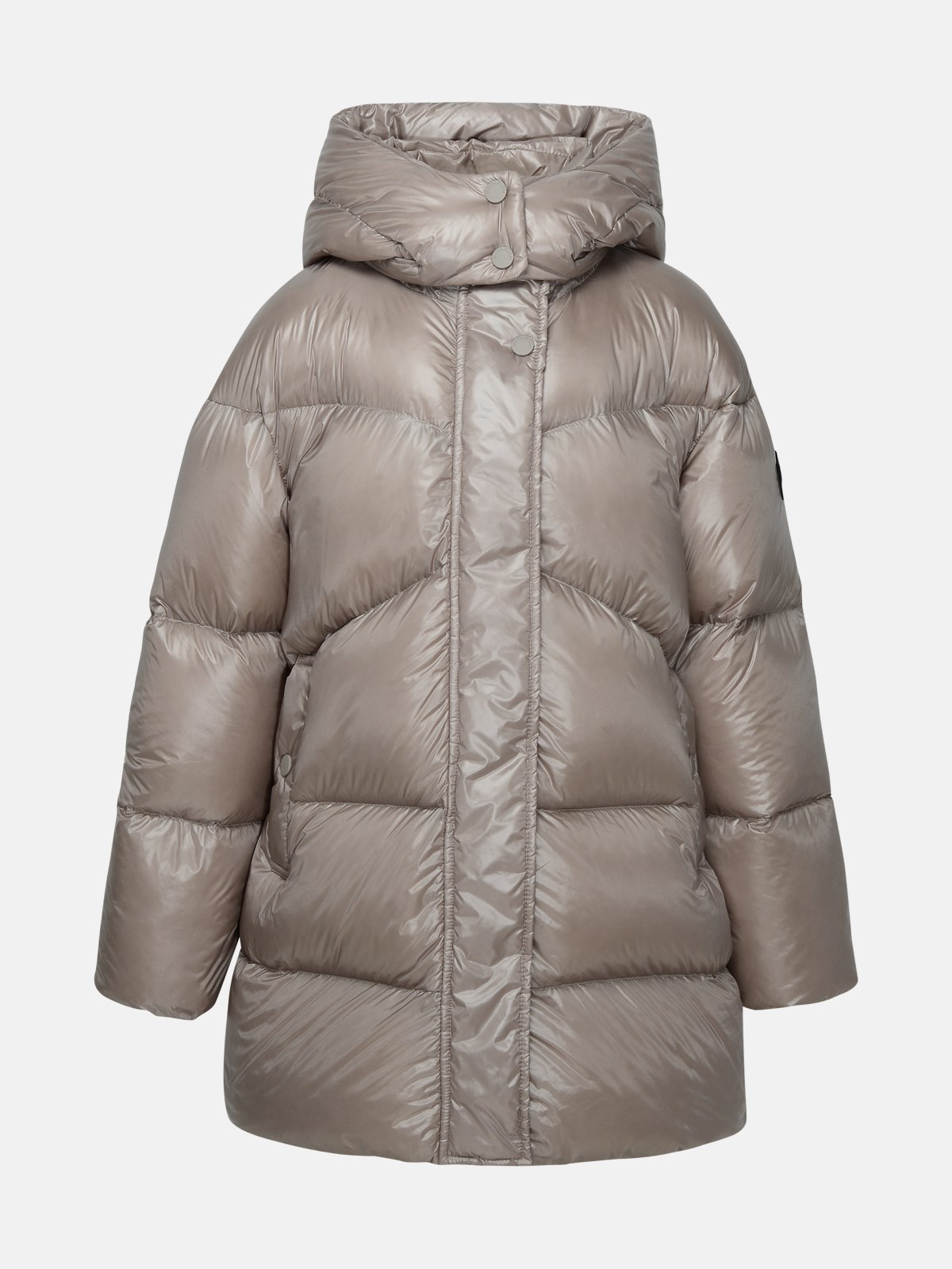Woolrich Aliquippa Down Jacket In Mole Polyamide In Grey