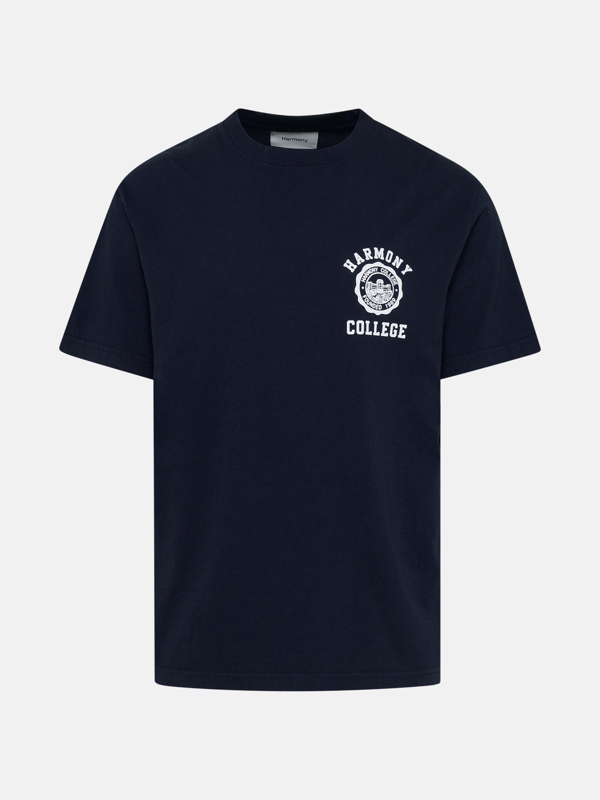 Harmony Blue Cotton T-shirt In Navy