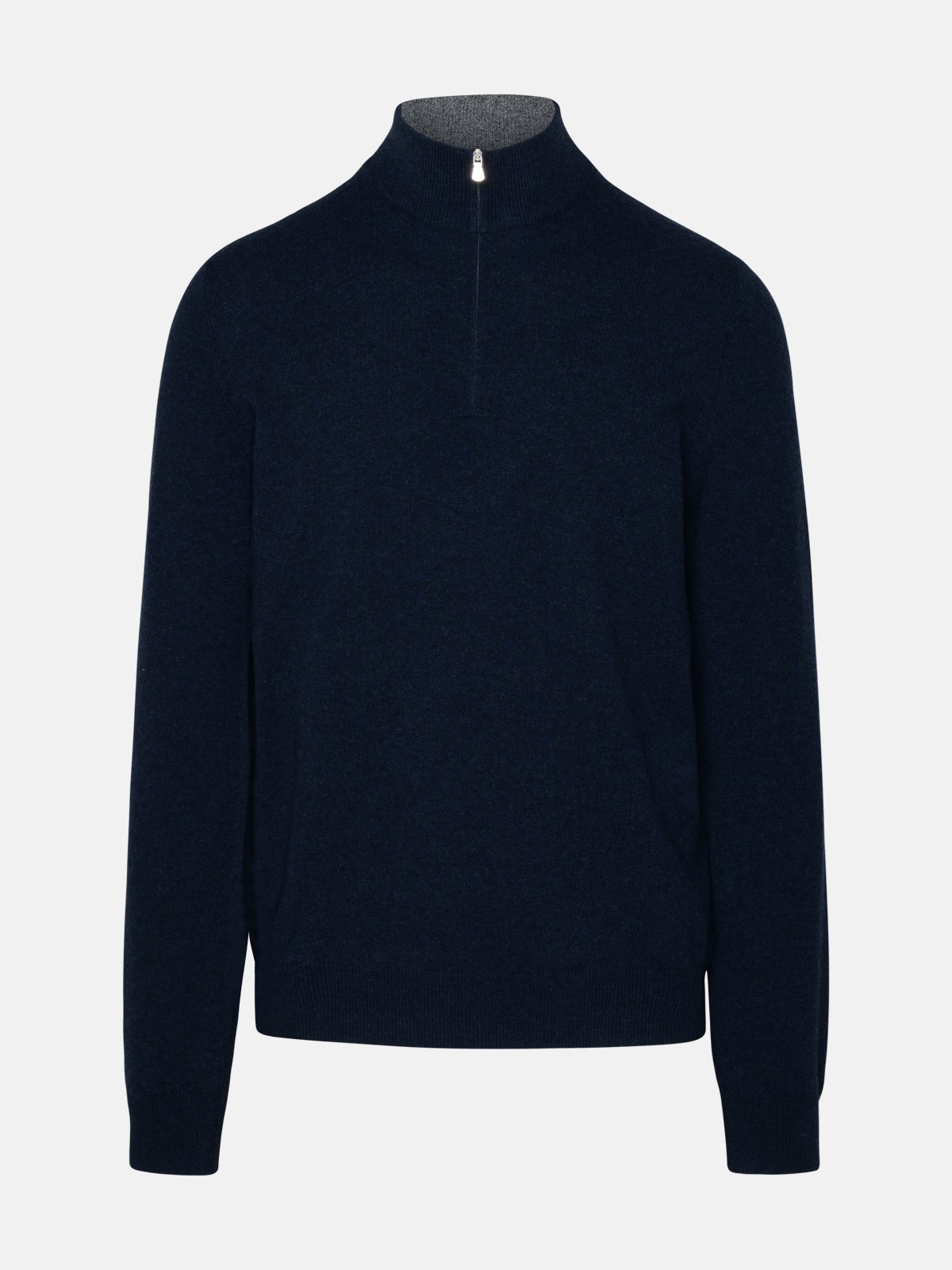 Gran Sasso Blue Cashmere Turtleneck Sweater