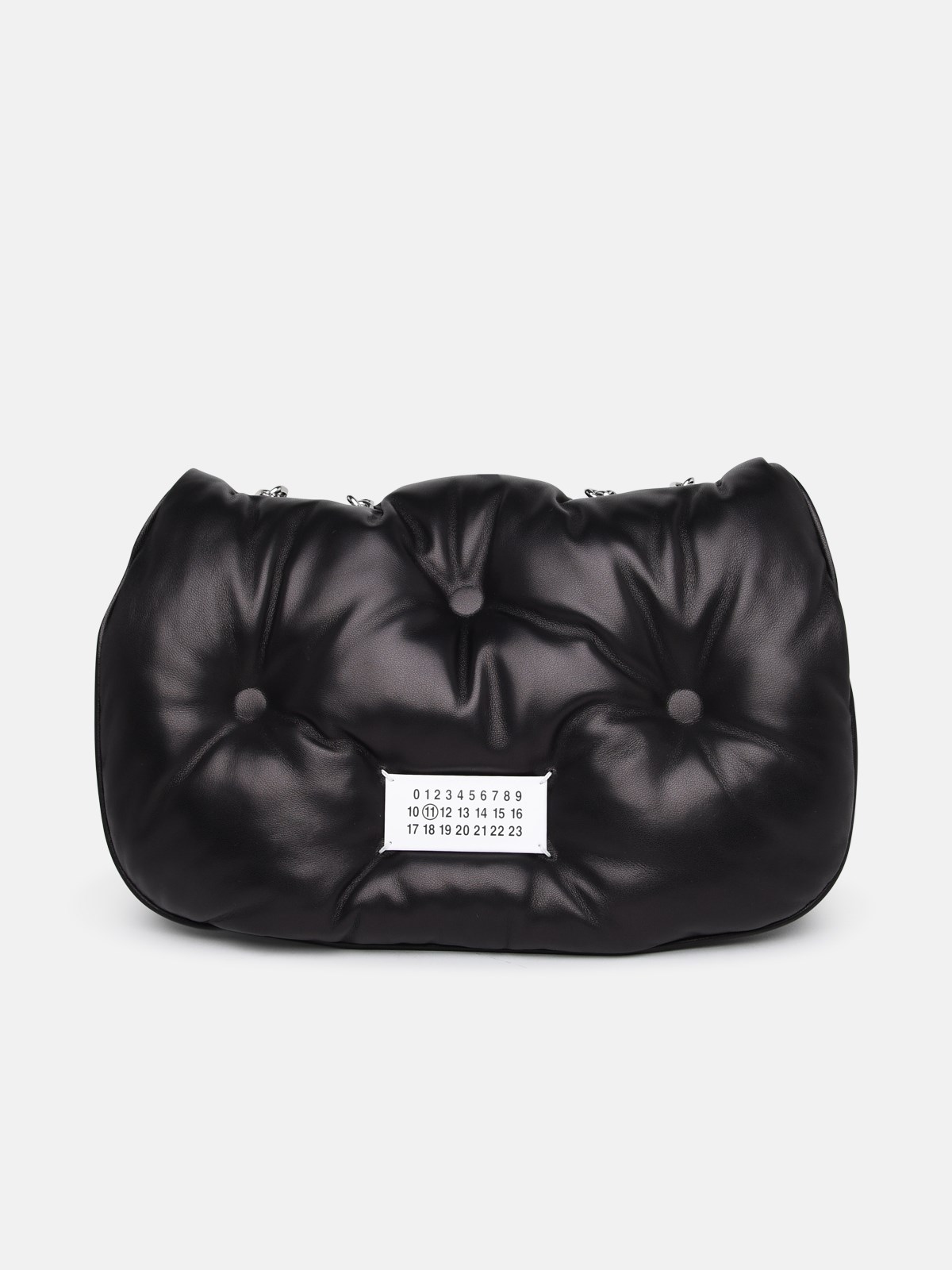Maison Margiela 'glam Slam' Black Nappa Leather Bag