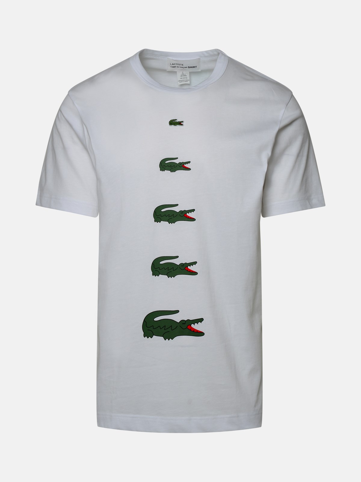 Comme Des Garçons Shirt T-shirt Coccodrilli In White