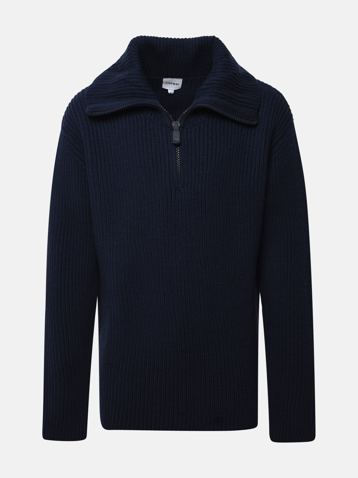 Aspesi Maglia 1/2 Zip In Blue