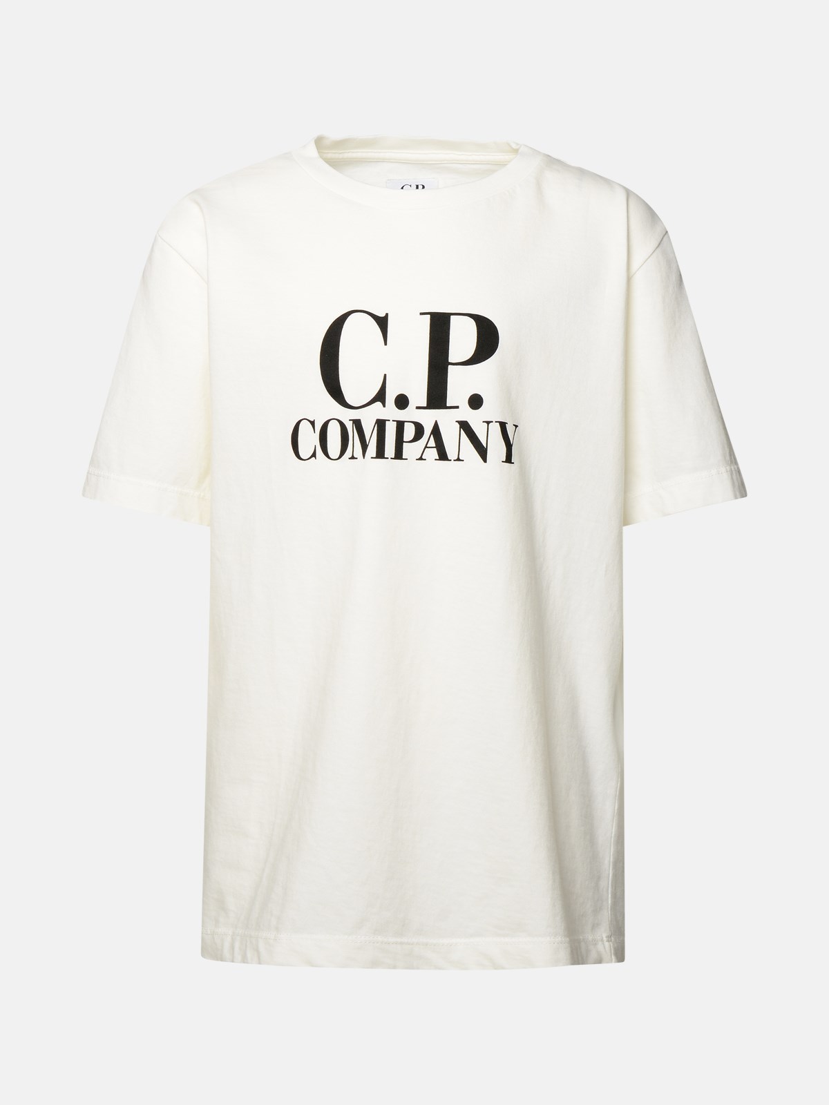 C.p. Company T-shirt Maxi Logo In White
