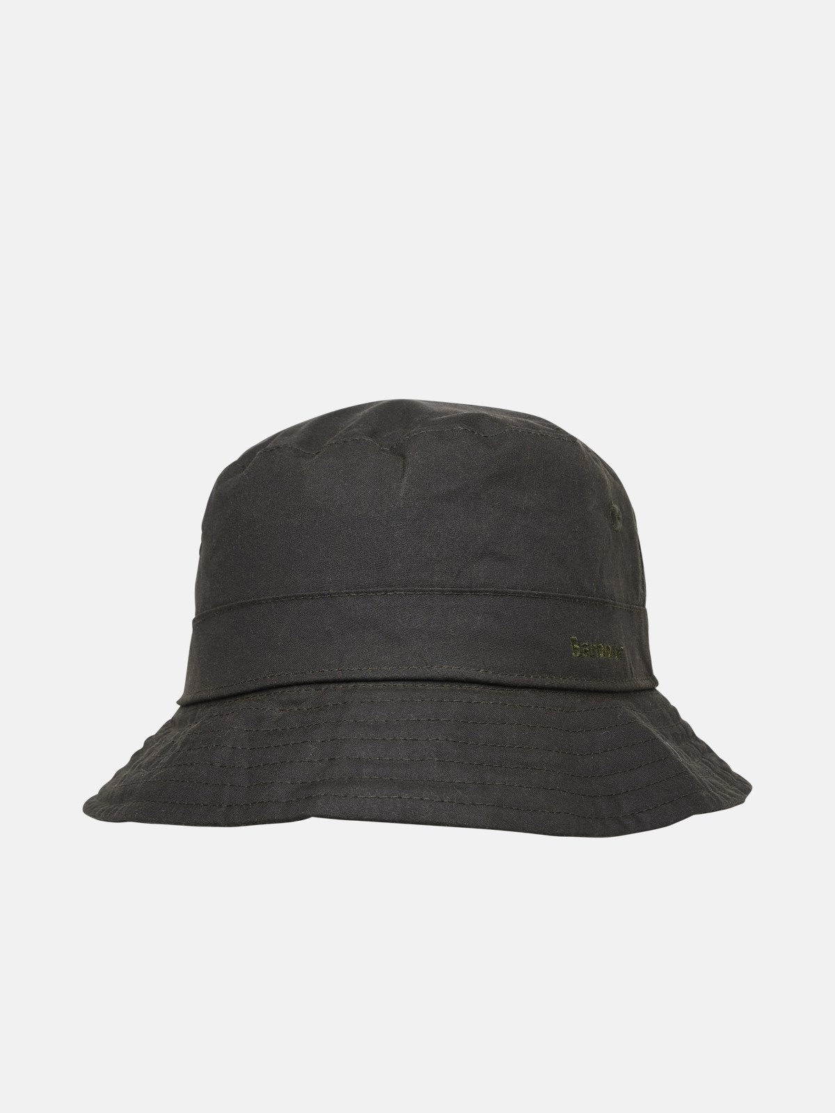 Shop Barbour 'belsay Wax Sports' Hat In Green Waxed Cotton