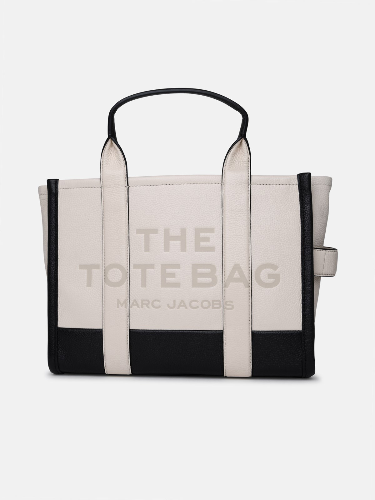Marc Jacobs Borsa Small Tote Pelle In Ivory