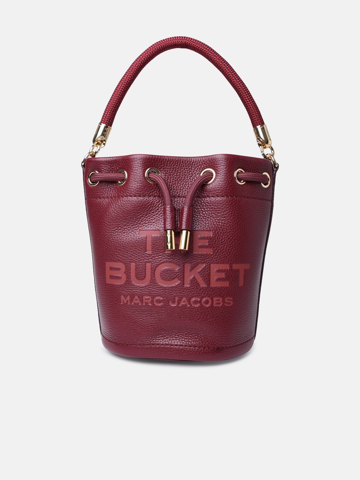Marc Jacobs (the) Bucket' Burgundy Leather Bag In Bordeaux