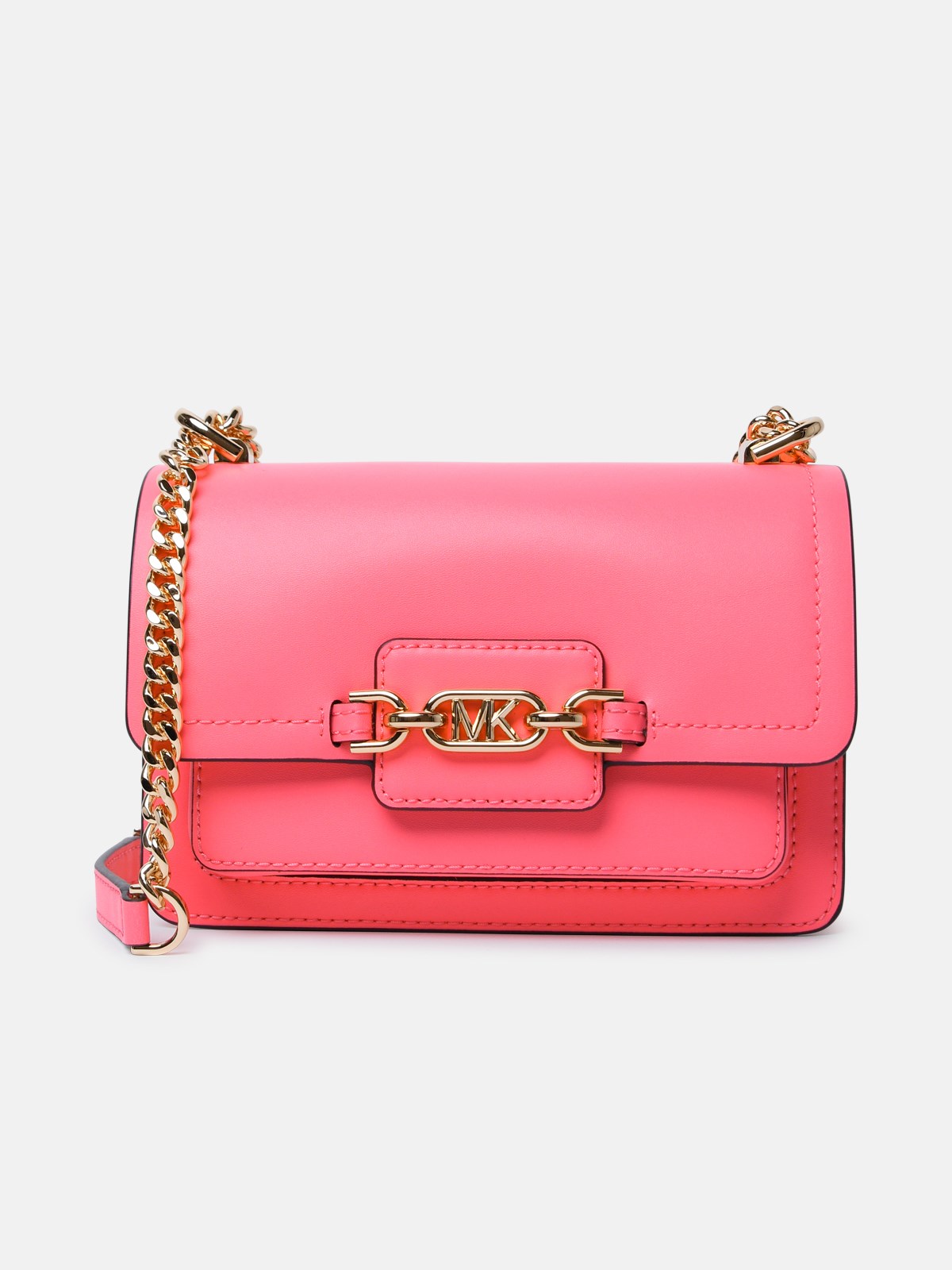 Michael Michael Kors Extra Small 'heather' Camila Rose Leather Bag In Fuchsia