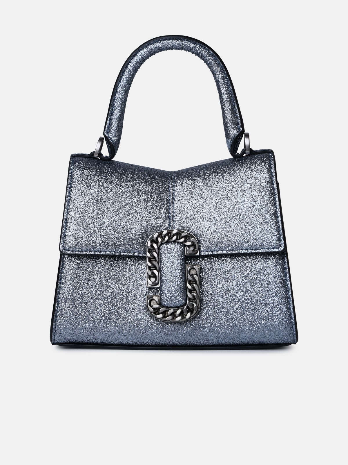 Marc Jacobs 'st. Marc' Silver Leather Bag