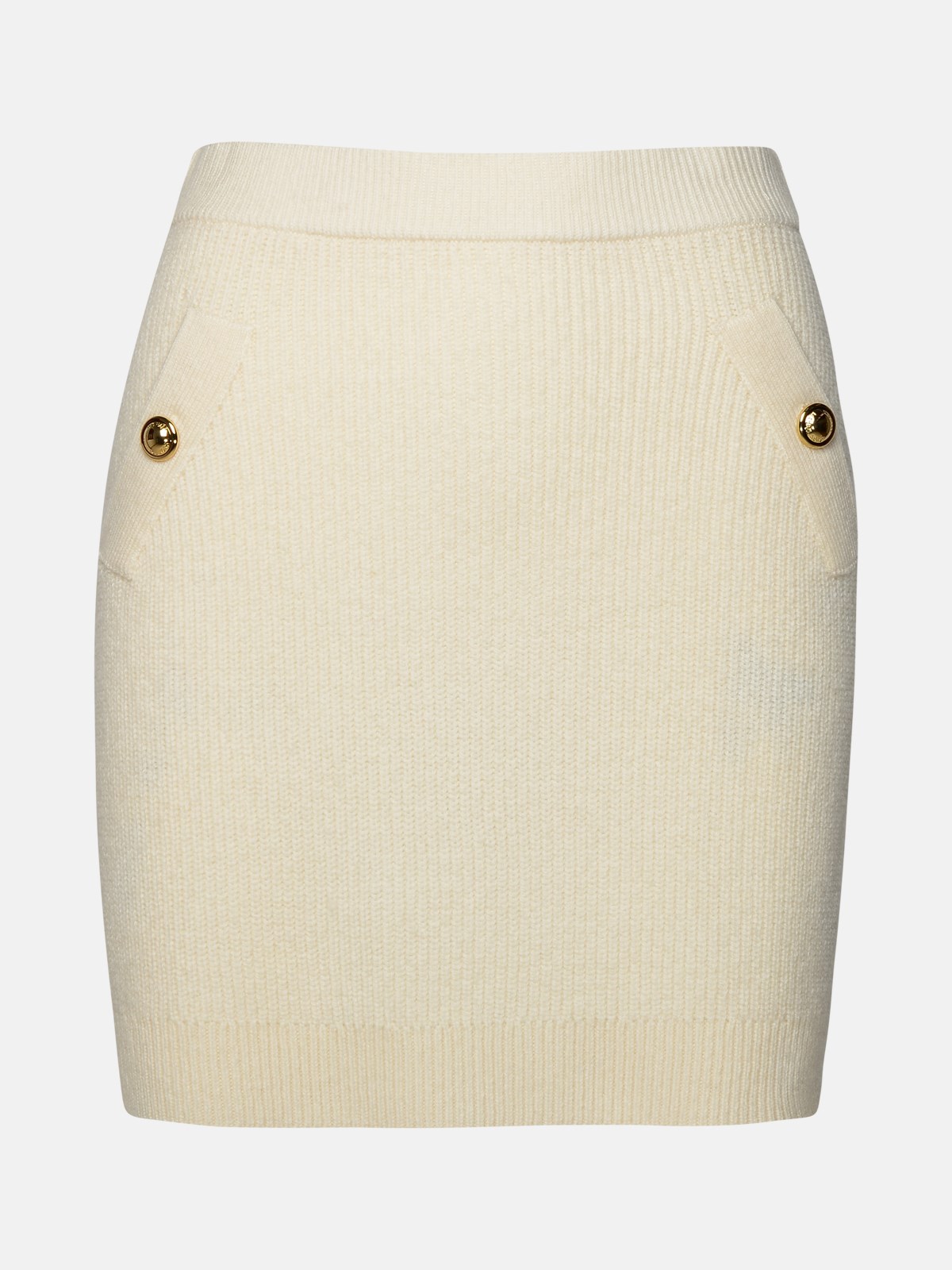 Michael Michael Kors Ivory Cashmere Blend Miniskirt
