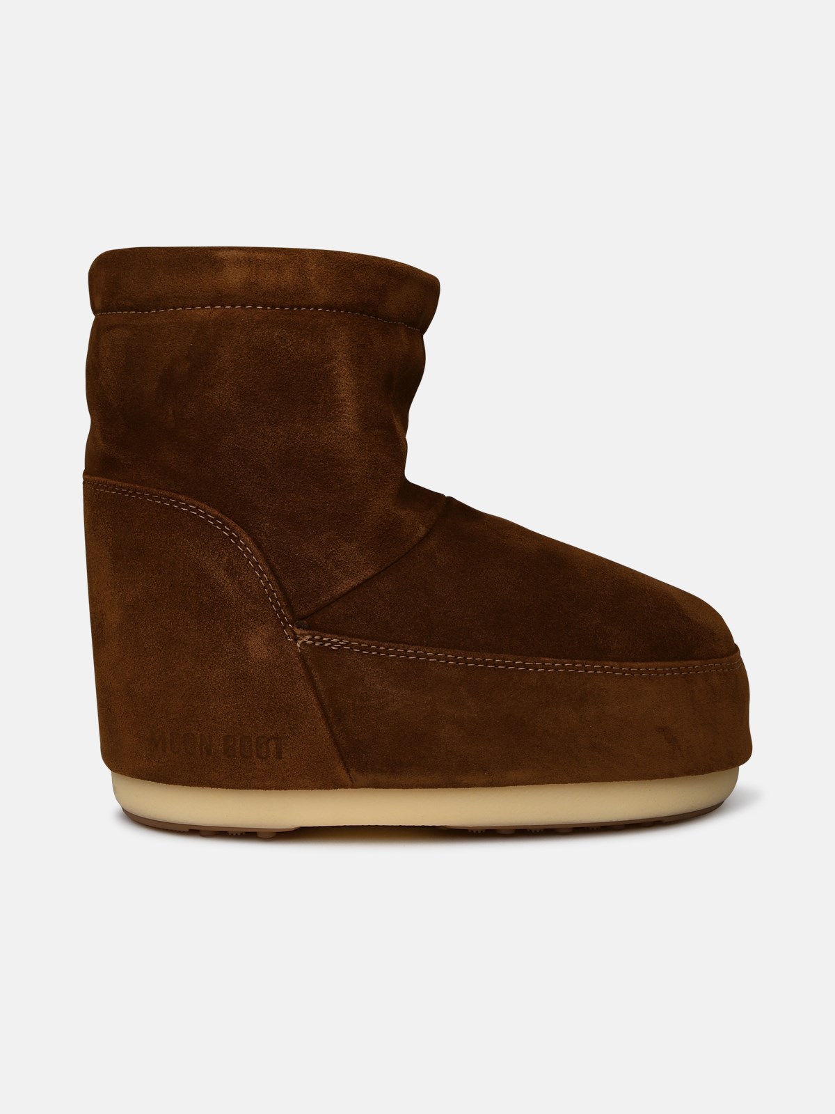 Moonboot 'low-top Icon' Hazelnut Suede Boots In Brown