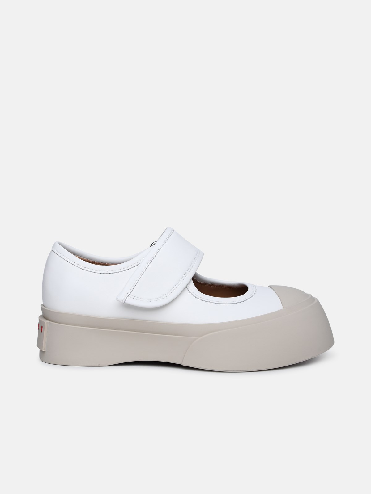 Marni Sneaker Mary Jane In White