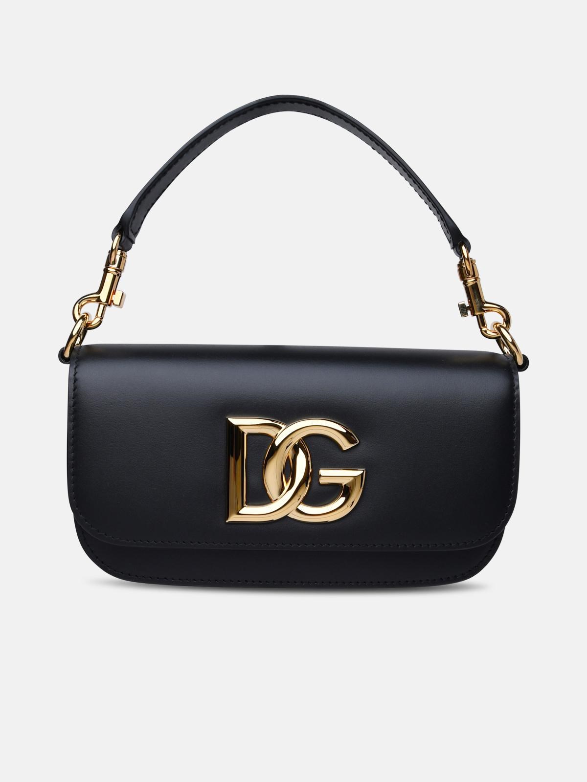 Dolce & Gabbana Black Leather Bag In Black